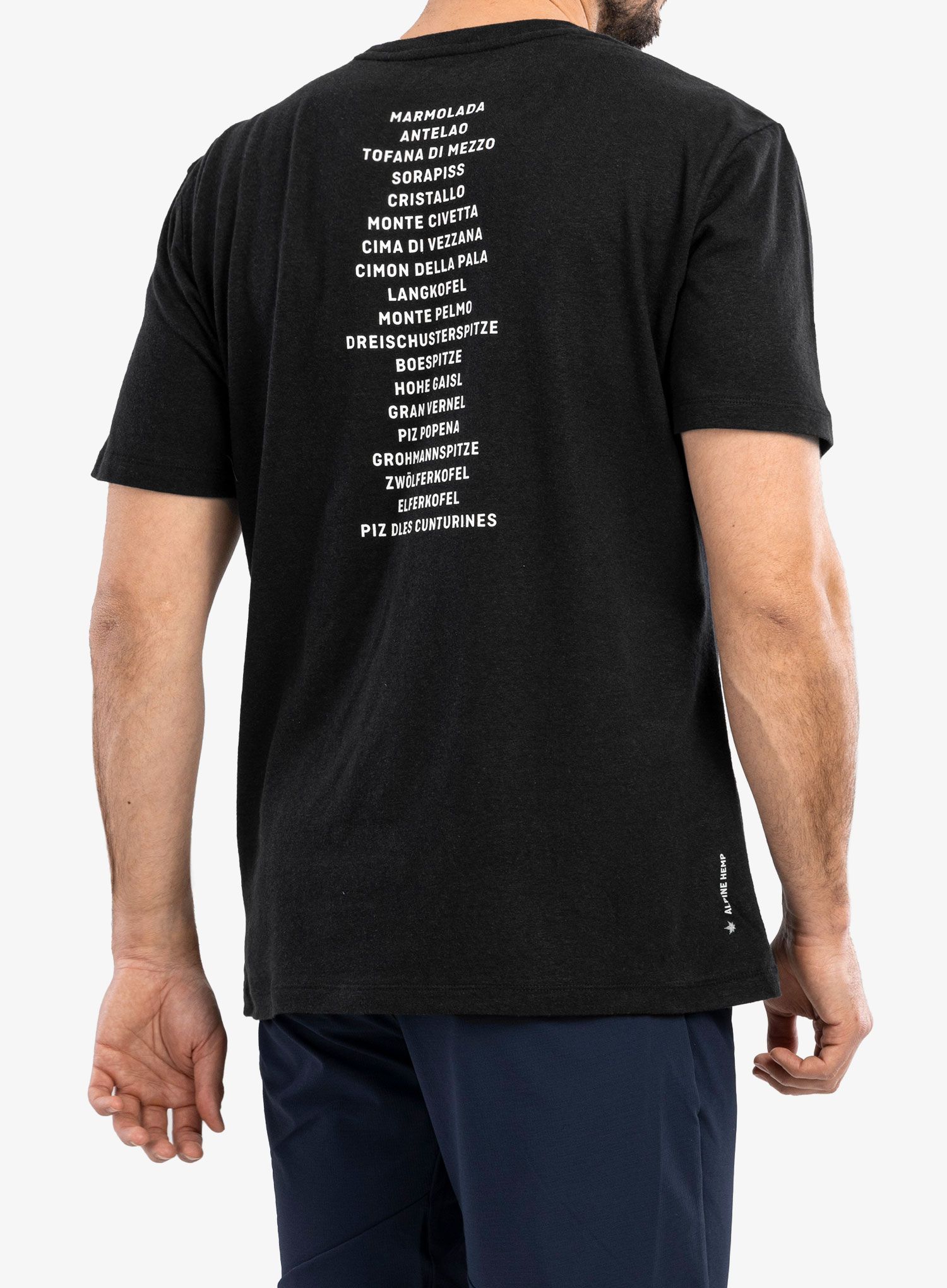 Tričko Salewa Pure Dolomites Hemp T-shirt - black