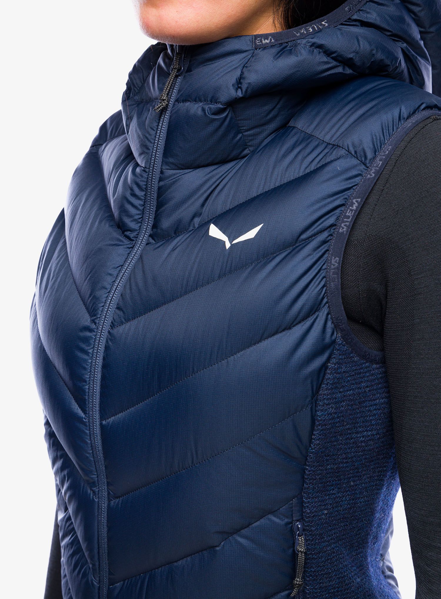 Vesta dámská Salewa Sarner/RDS Down Hybrid Vest - navy blazer