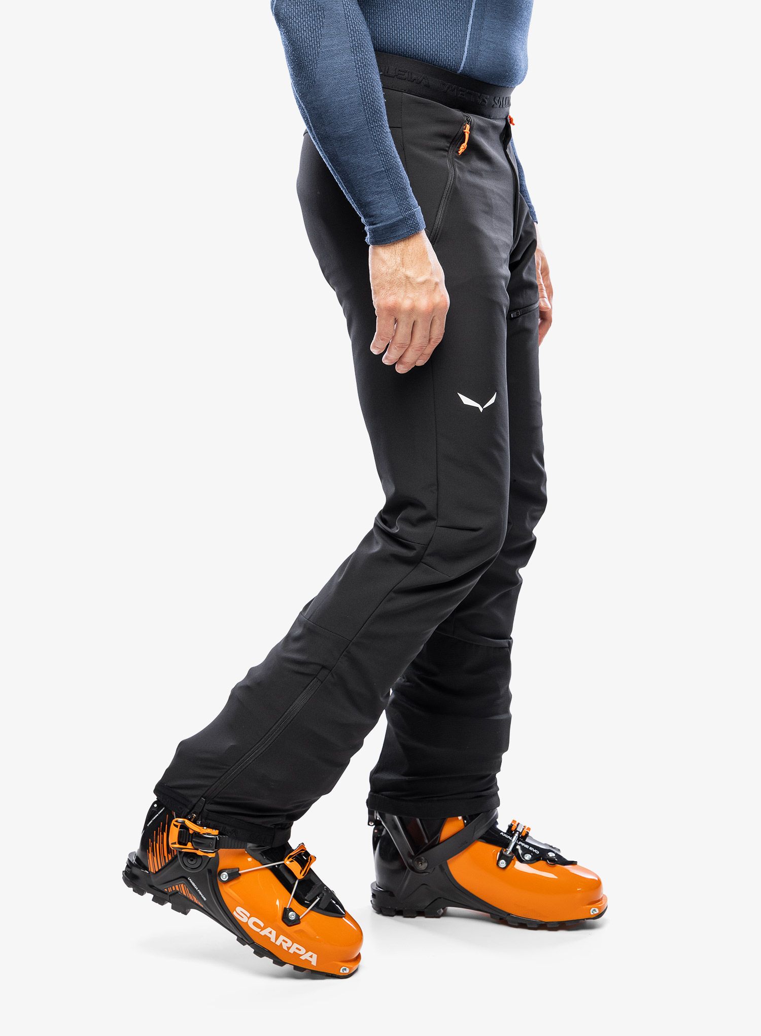 Softshell kalhoty Salewa Sella DST Light Pants - black out