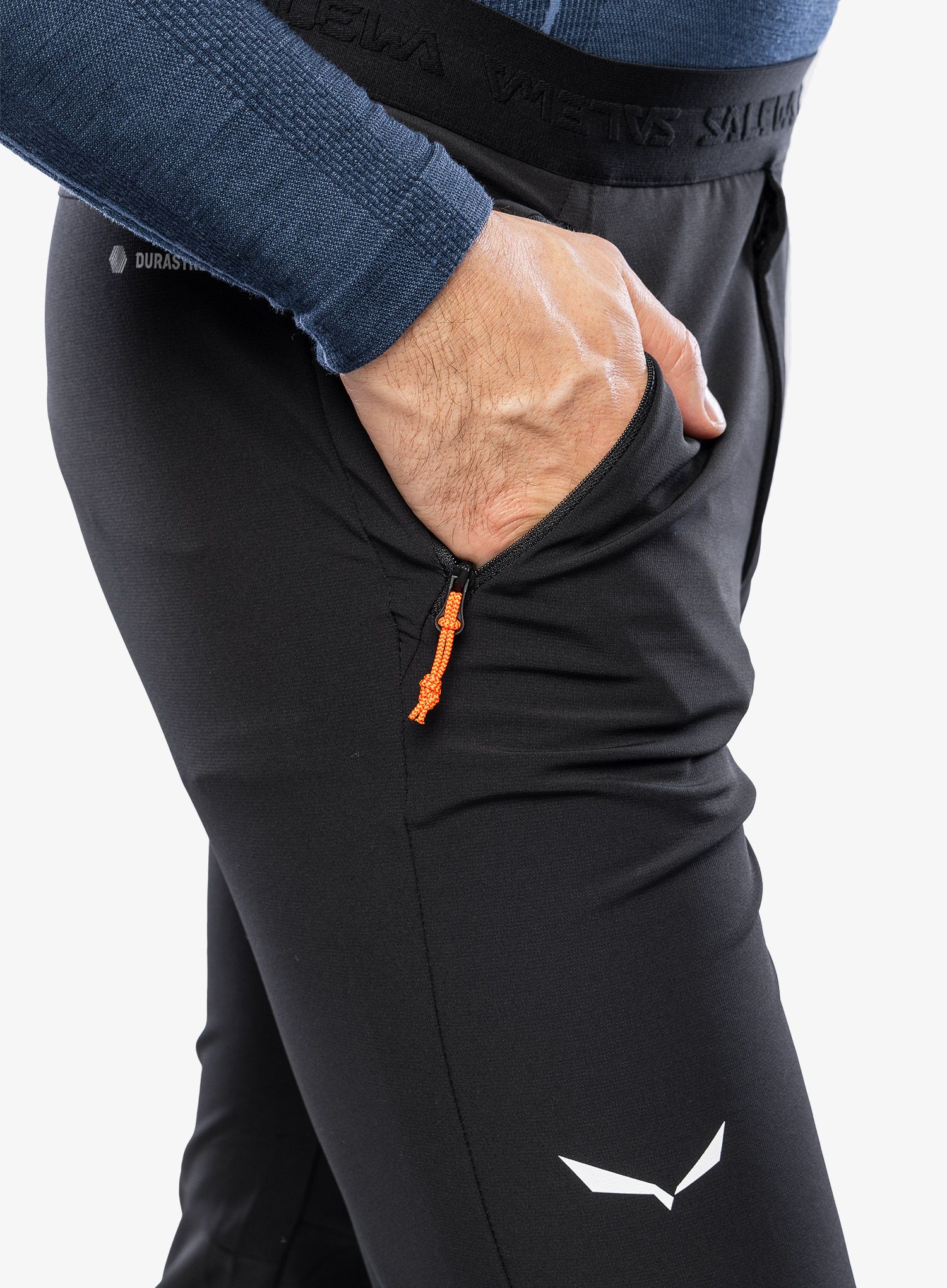 Softshell kalhoty Salewa Sella DST Light Pants - black out