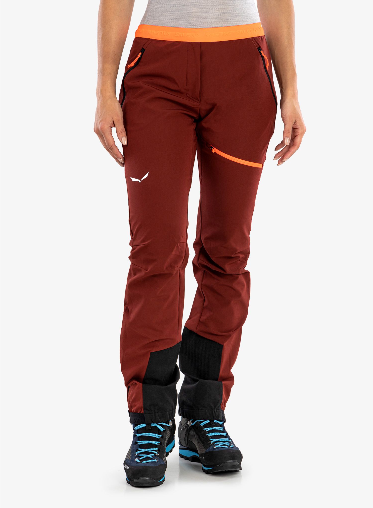 Dámské skialpové kalhoty Salewa Sella DST Light Pants - syrah/black out