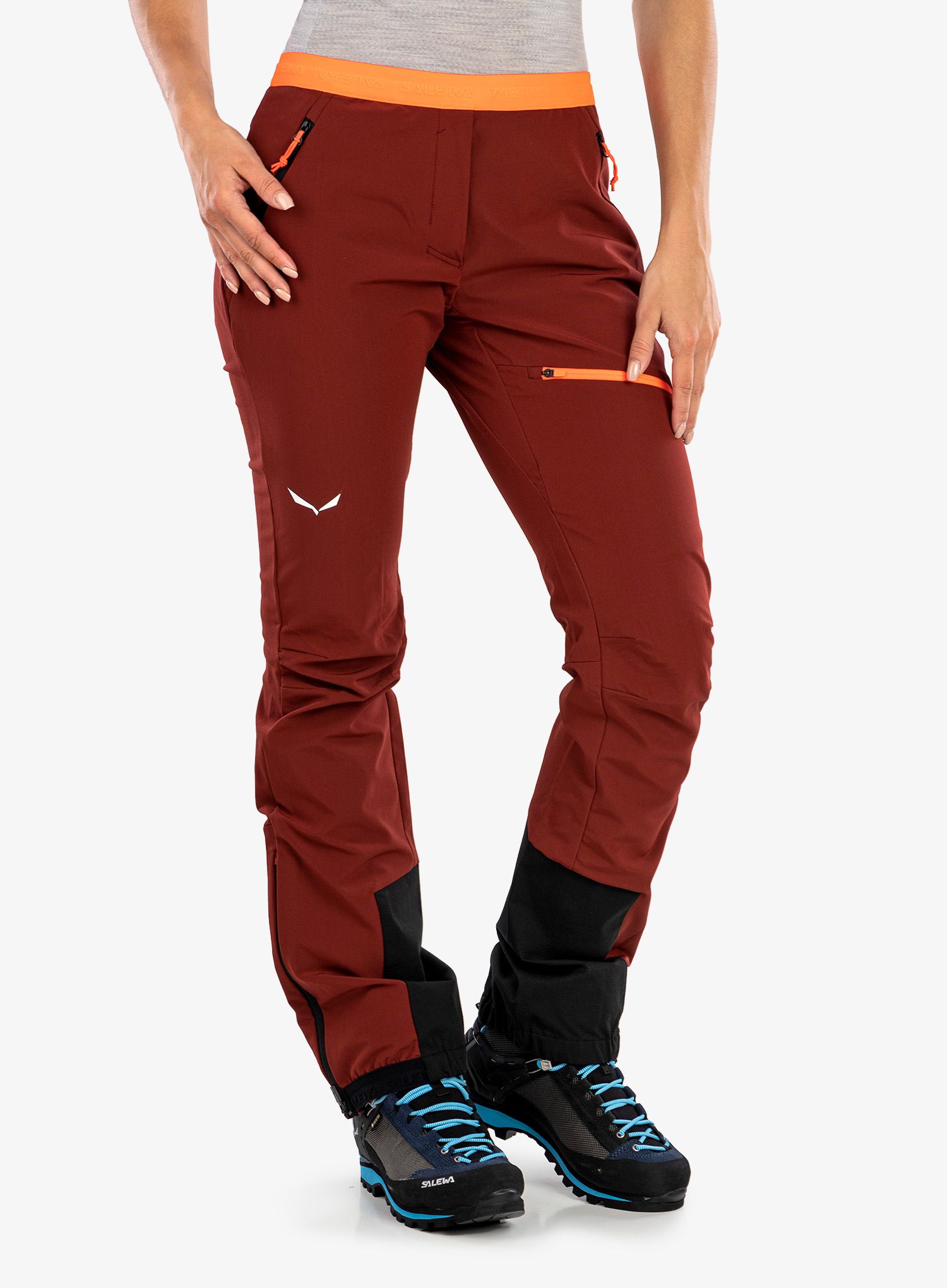 Dámské skialpové kalhoty Salewa Sella DST Light Pants - syrah/black out