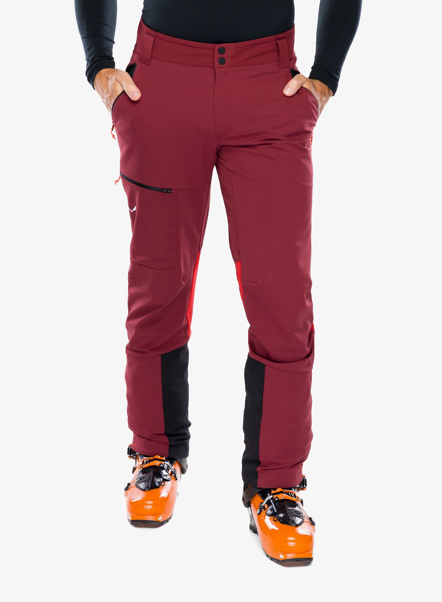 Skialpové kalhoty Salewa Sella DST Pants - syrah