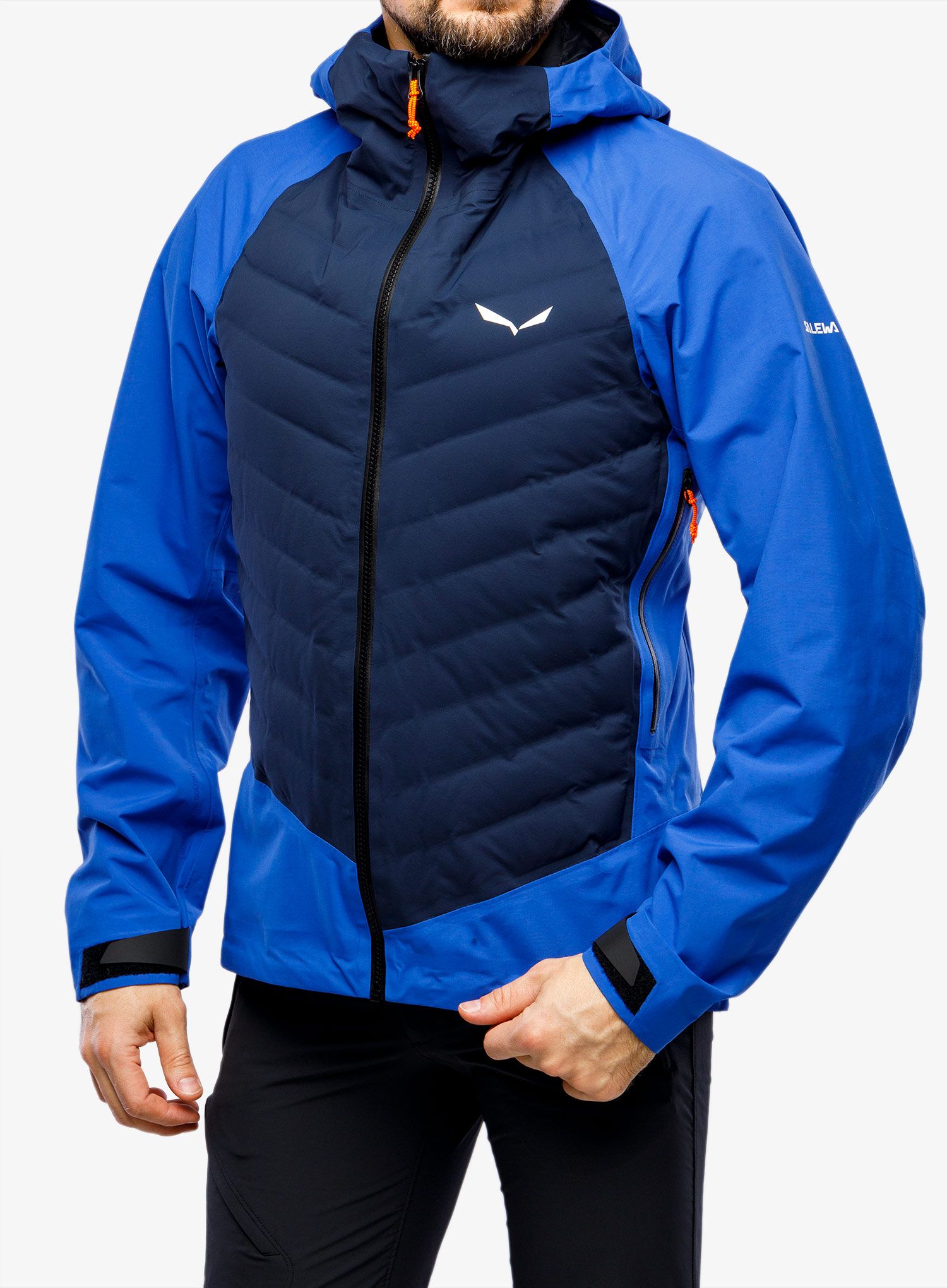 Hybridní bunda Salewa Sella PTX 3L Hybrid Jacket - electric/navy blazer