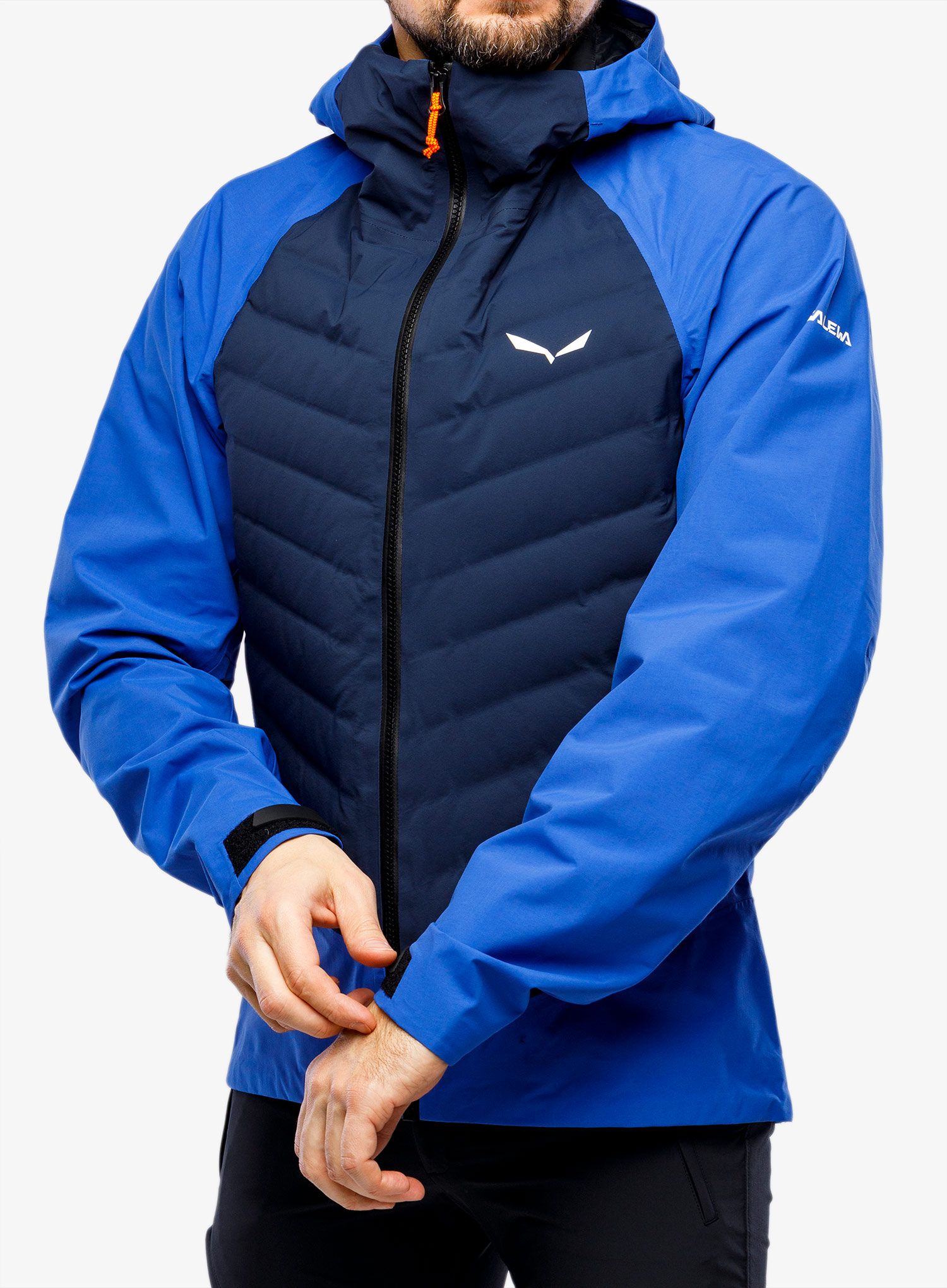 Hybridní bunda Salewa Sella PTX 3L Hybrid Jacket - electric/navy blazer