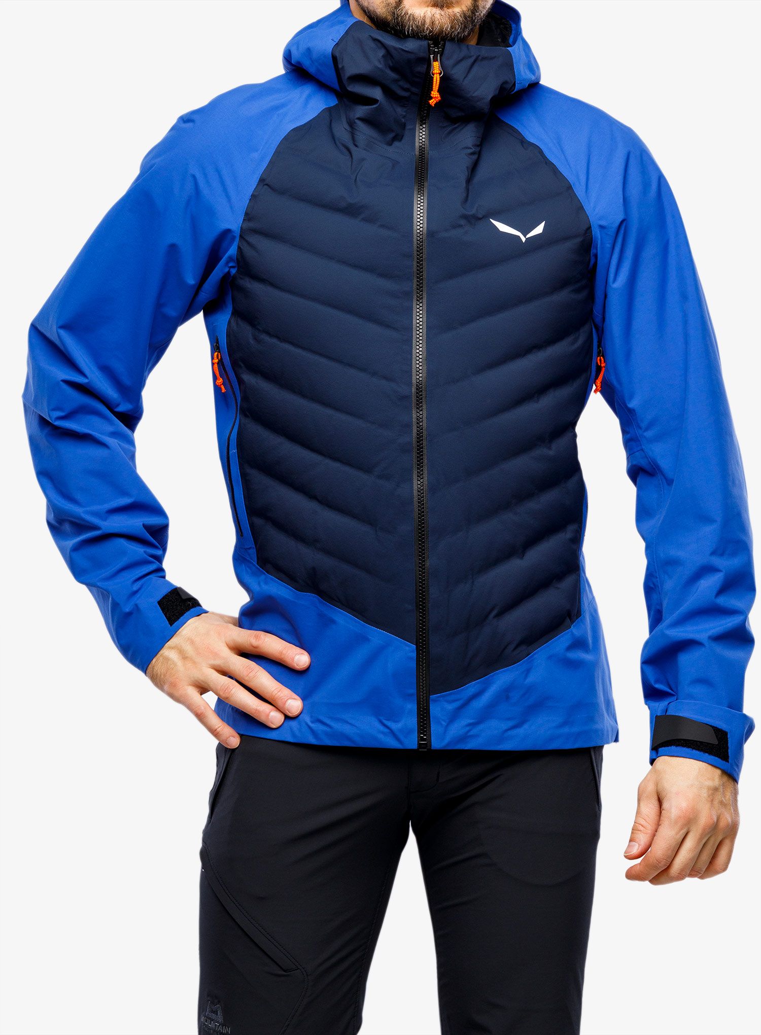 Hybridní bunda Salewa Sella PTX 3L Hybrid Jacket - electric/navy blazer