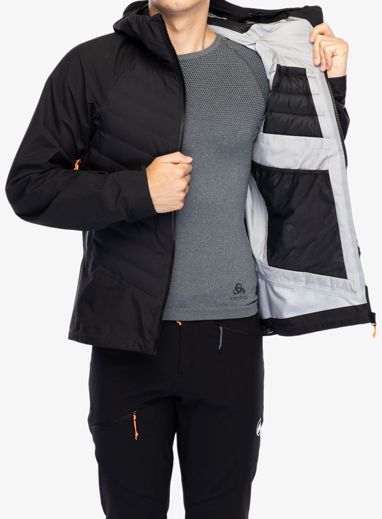Hybridní bunda Salewa Sella PTX 3L Hybrid Jacket - black out