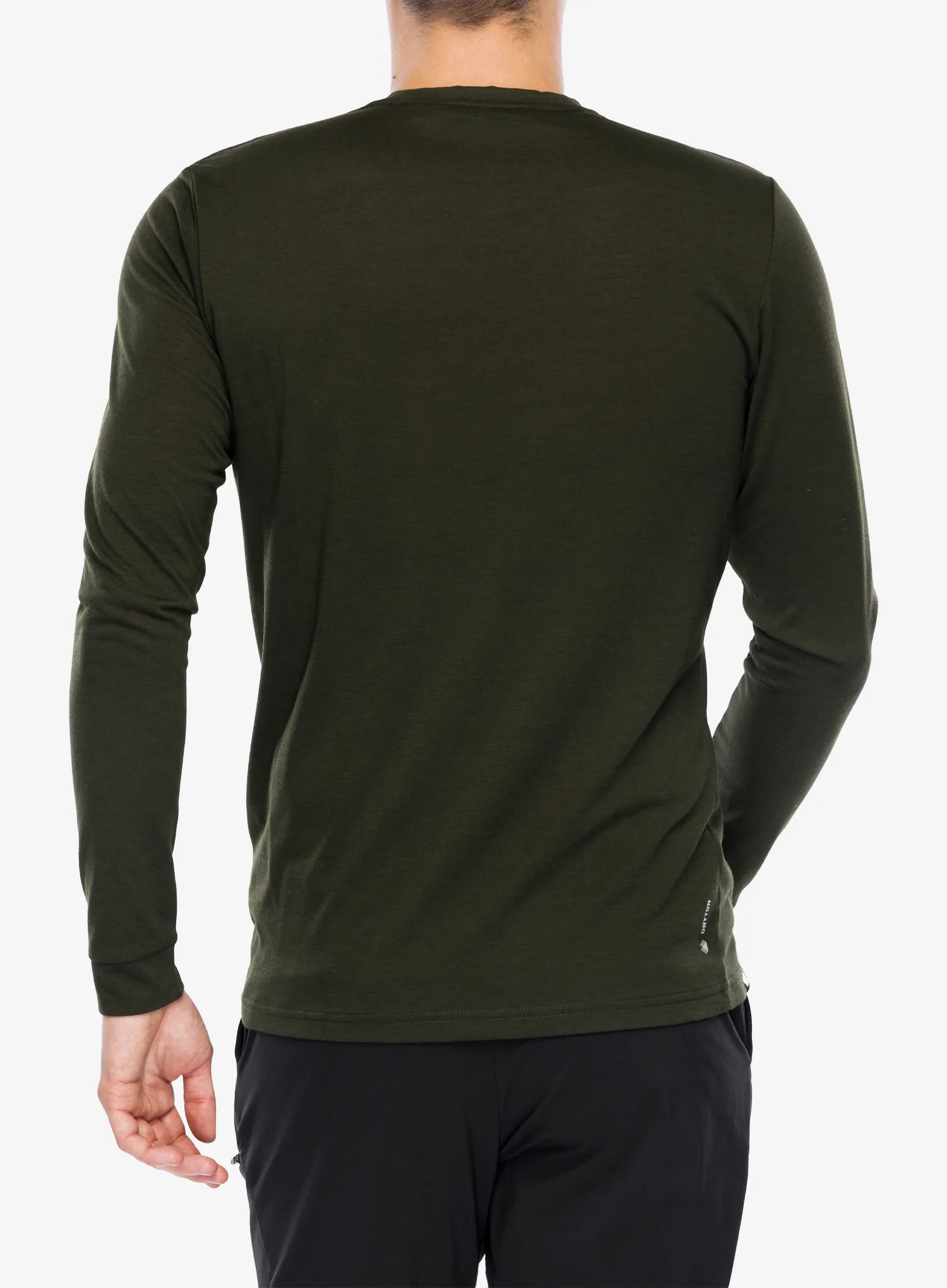 Mikina bez kapuce Salewa Solidlogo Dry L/S Te - dark olive
