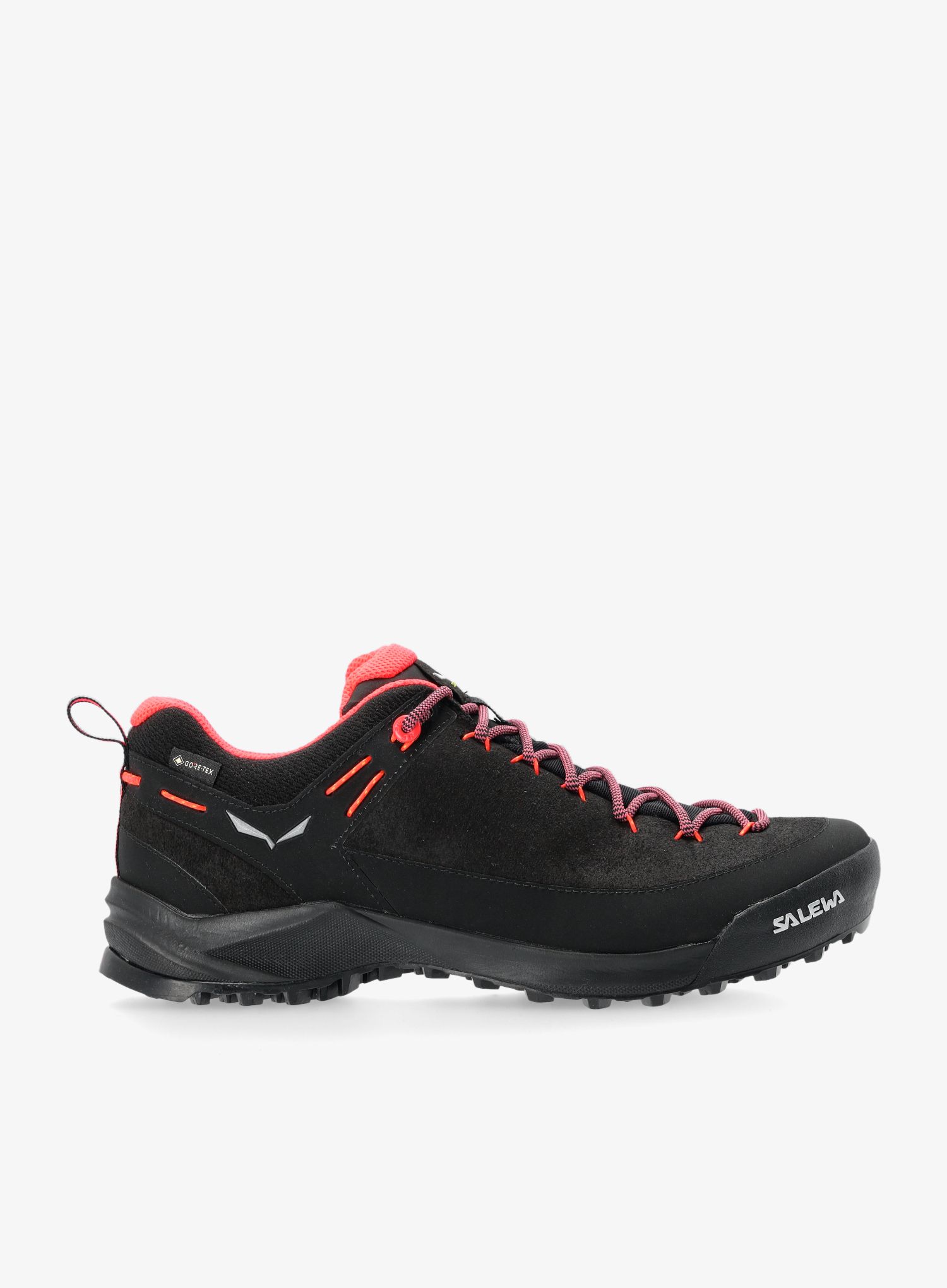 Dámské nástupové boty Salewa Wildfire Leather GTX - black/fluo coral