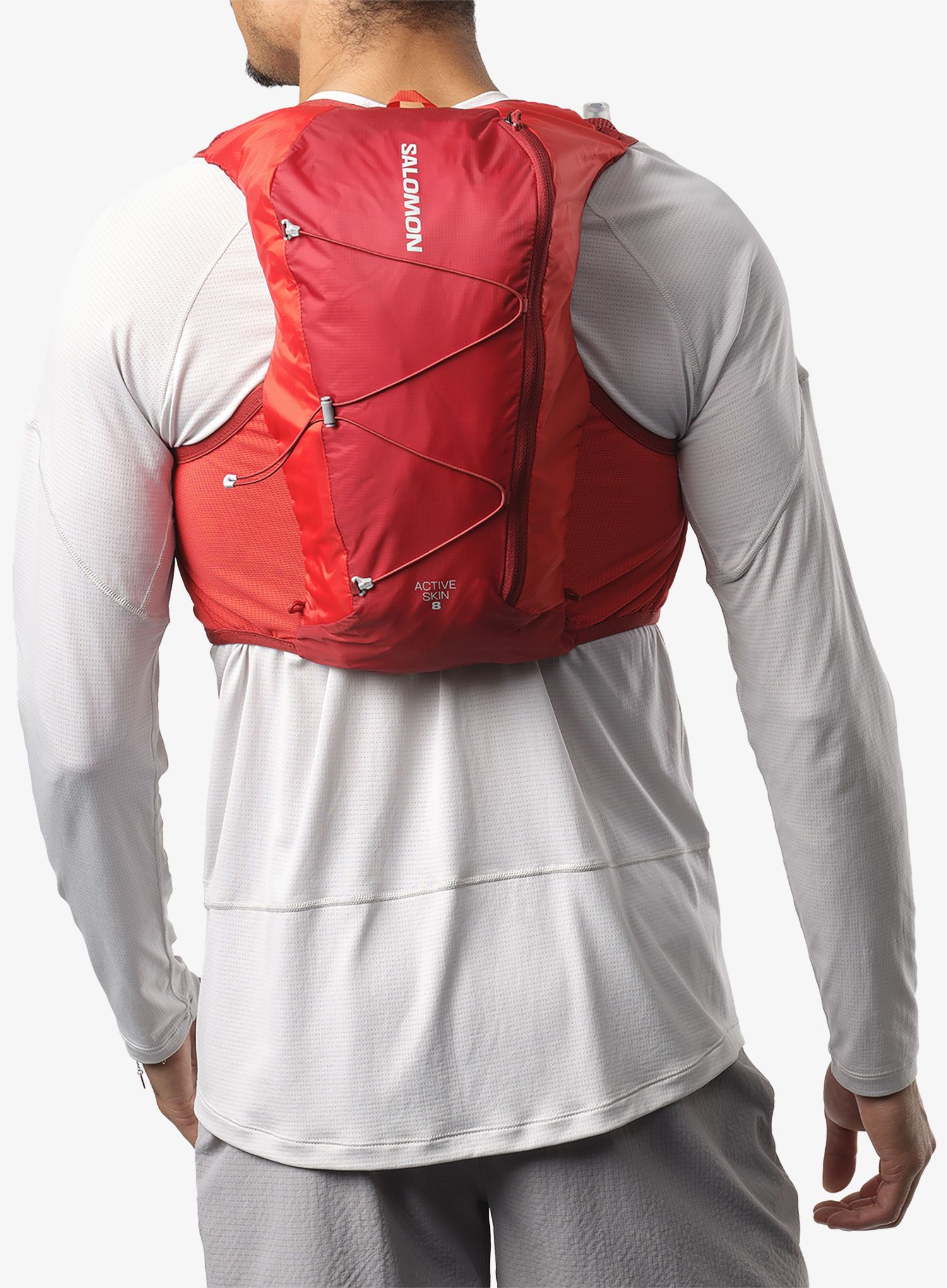 Vesta na běhání Salomon Active Skin 8 No Flasks - red dahlia/risk red