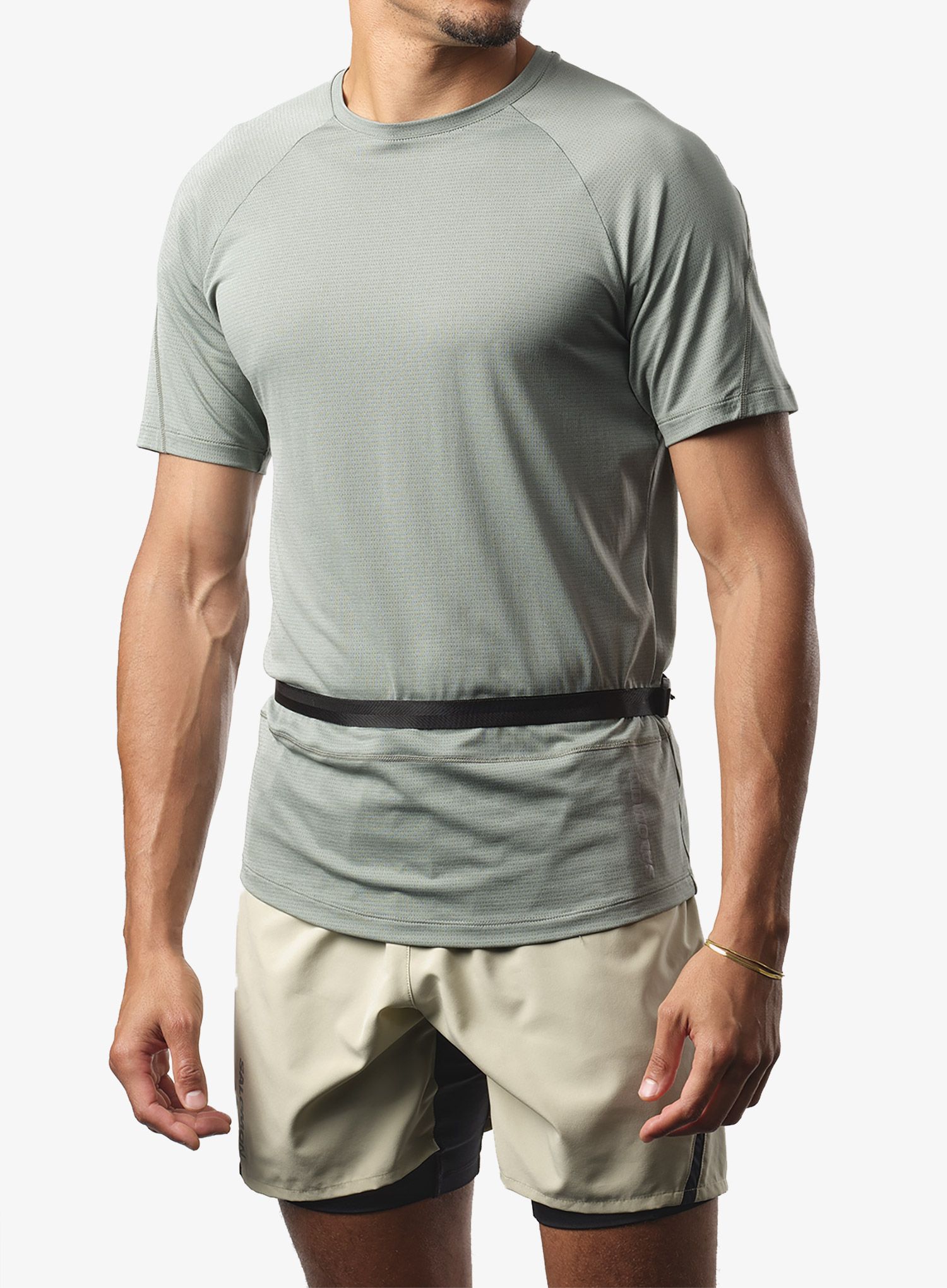 Běžecký opasek Salomon Active Sling Belt - black/metal