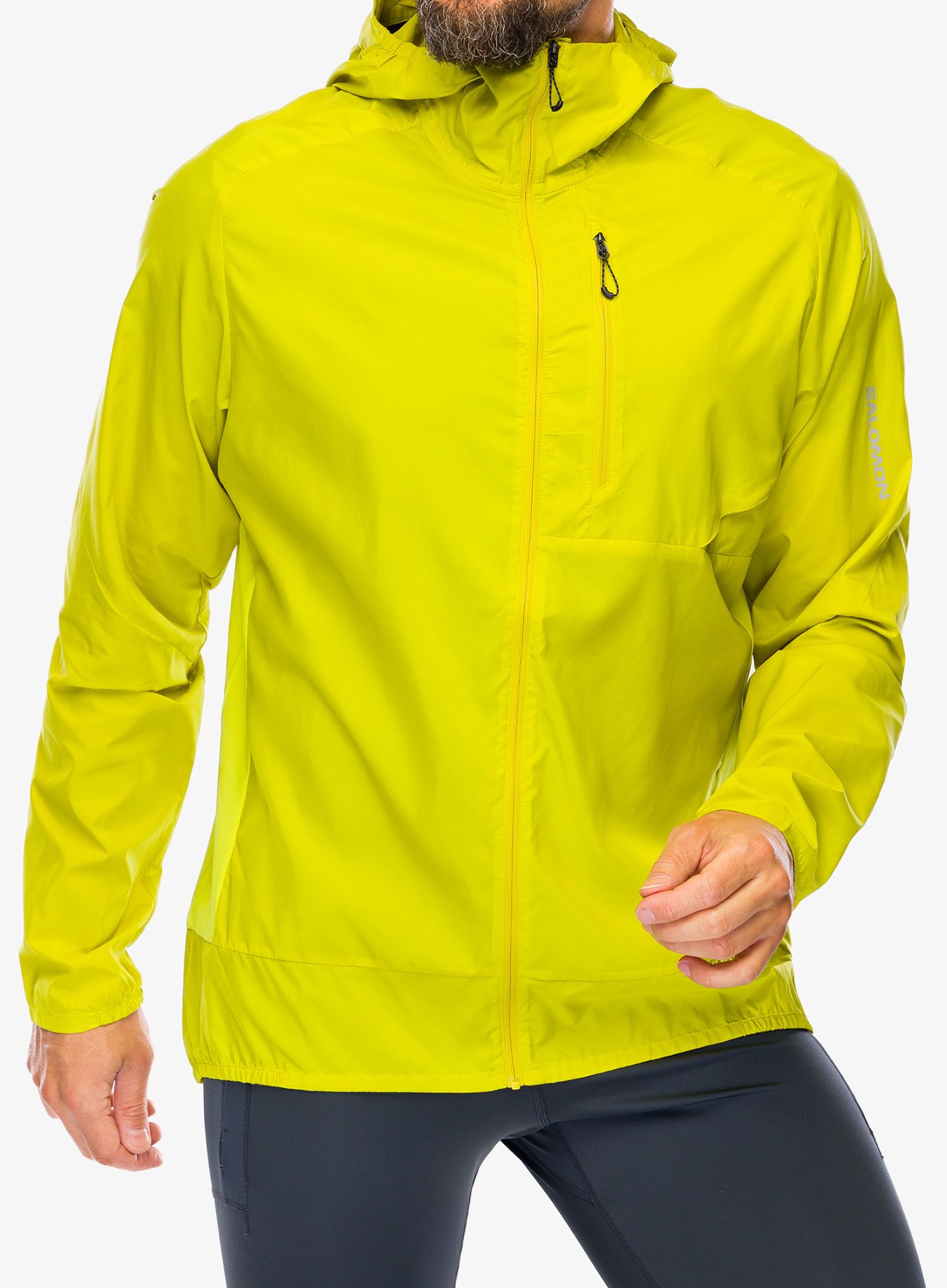 Větrovka Salomon Bonatti Cross FZ Hoodie - citronelle/sulphur