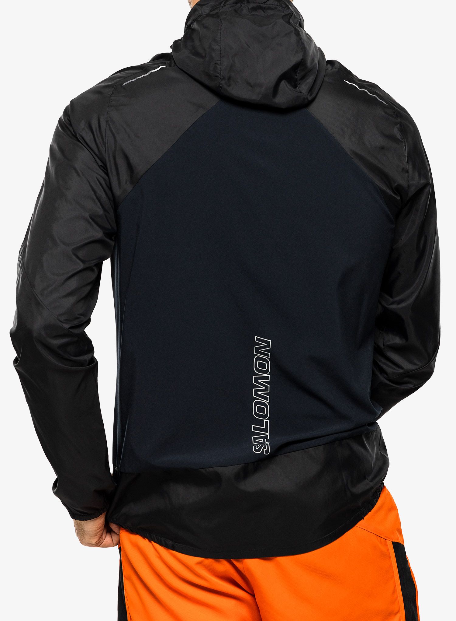 Bunda na běhání Salomon Bonatti Cross FZ Hoodie - deep black