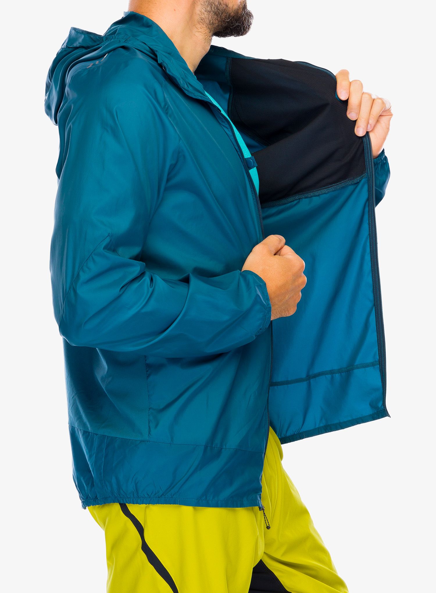 Bunda na běhání Salomon Bonatti Cross FZ Hoodie - deep dive