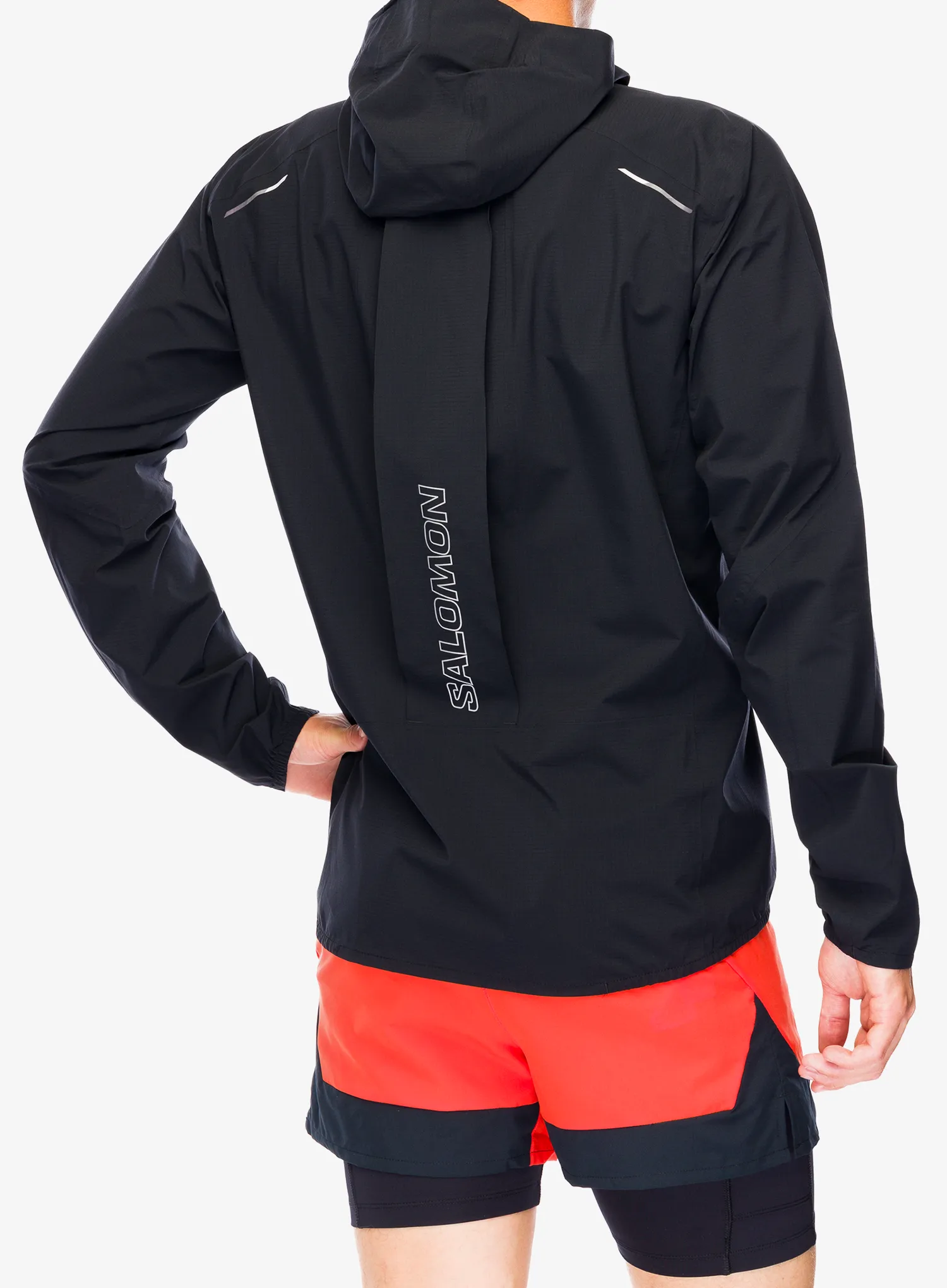 Bunda na běhání Salomon Bonatti Trail Jacket - deep black