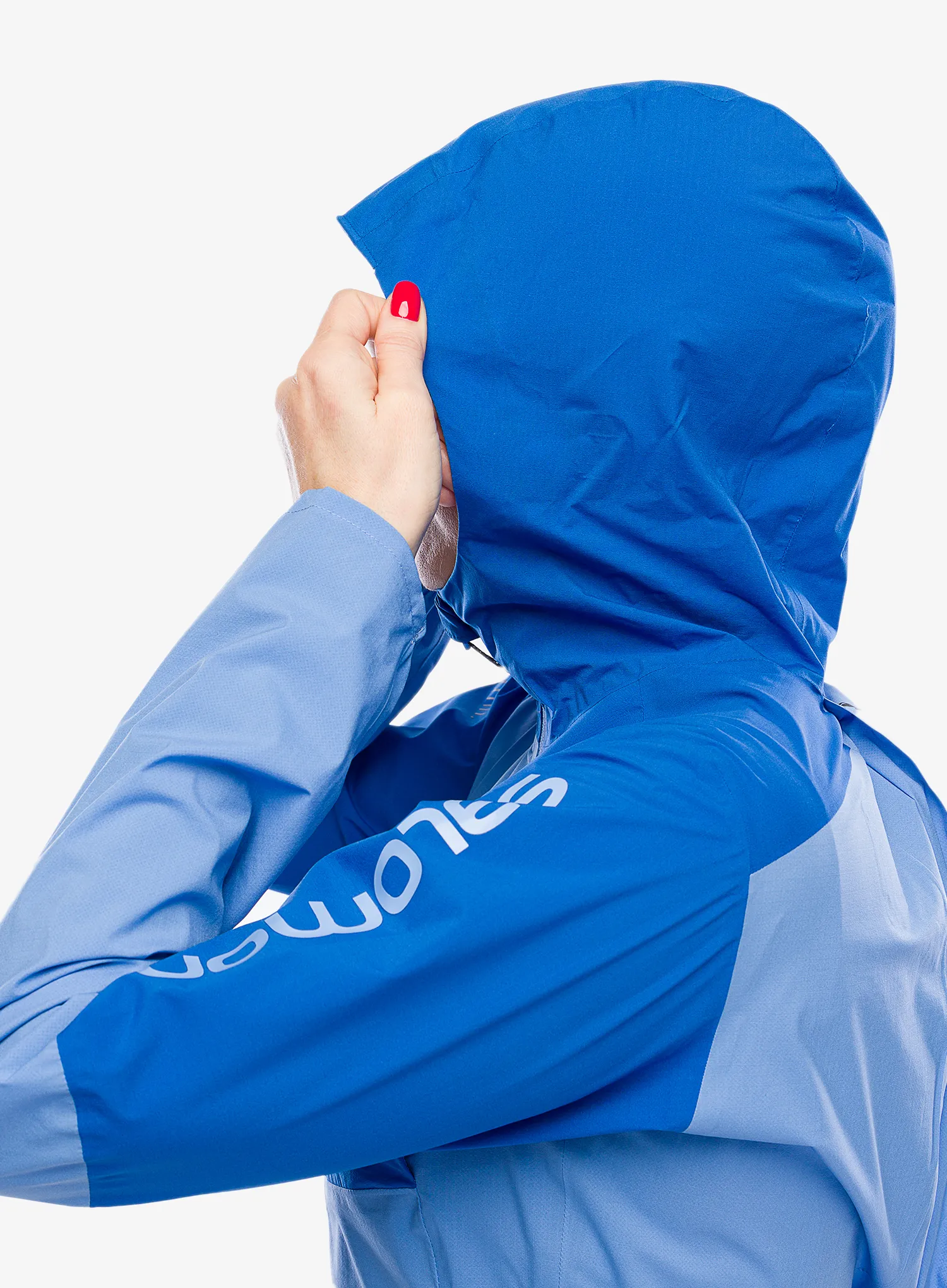 Dámská běžecká bunda Salomon Bonatti Trail Jacket - prov./n. blue