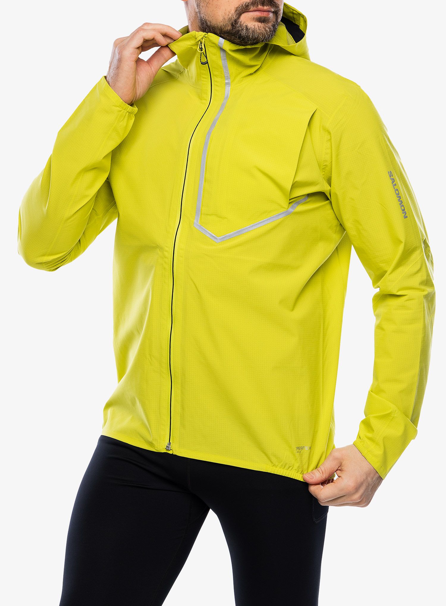 Bunda na běhání Salomon Bonatti Trail Jacket - sulphur spring