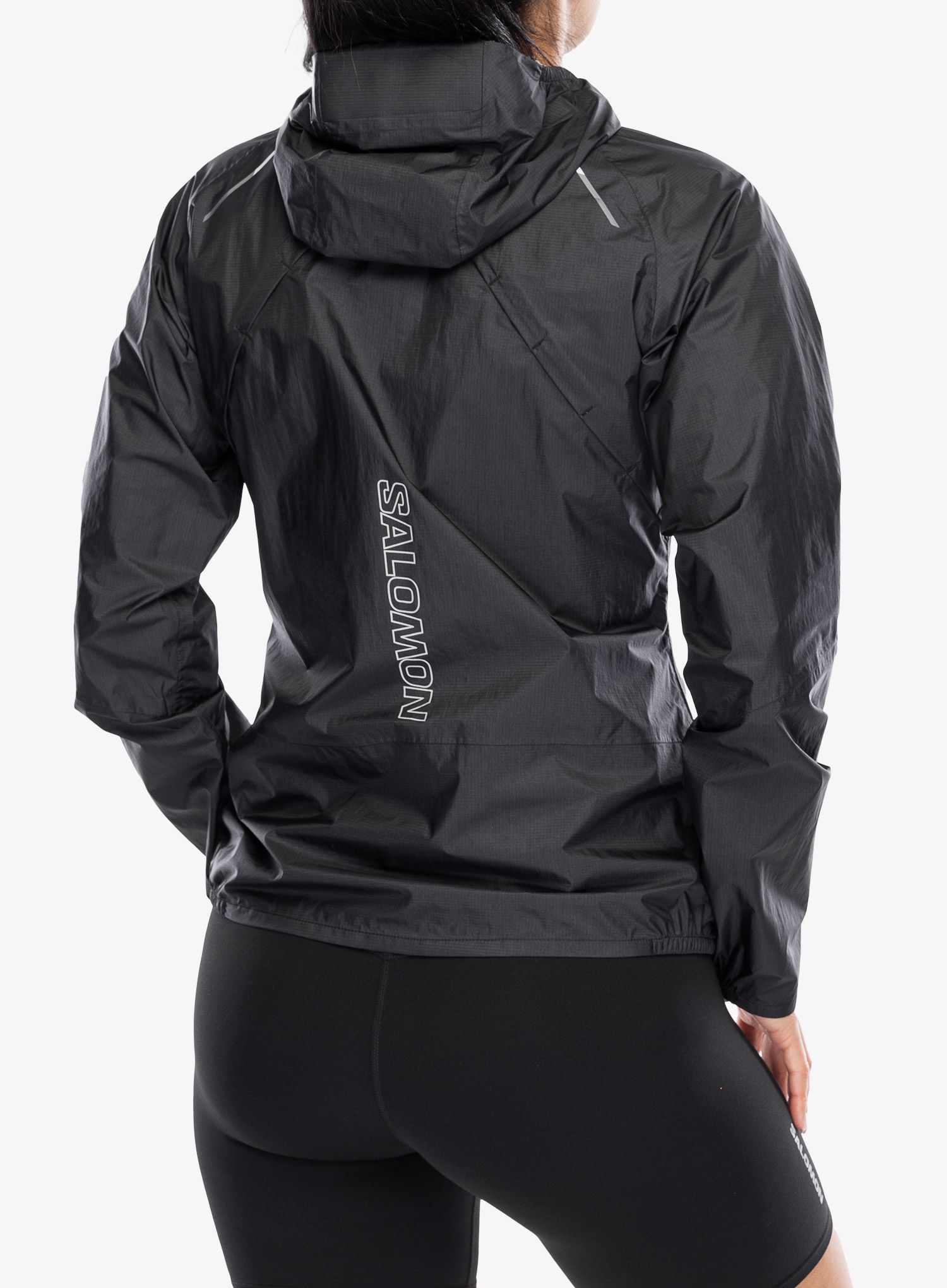 Bunda na běhání dámská Salomon Bonatti WP Jacket - deep black