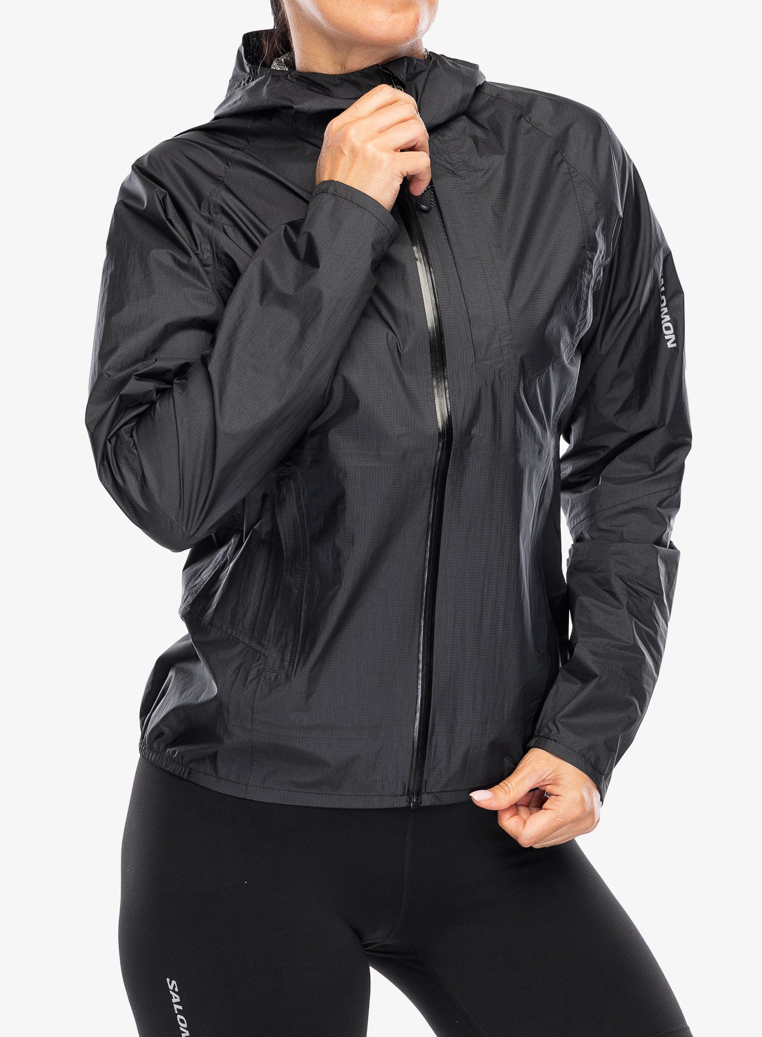 Bunda na běhání dámská Salomon Bonatti WP Jacket - deep black