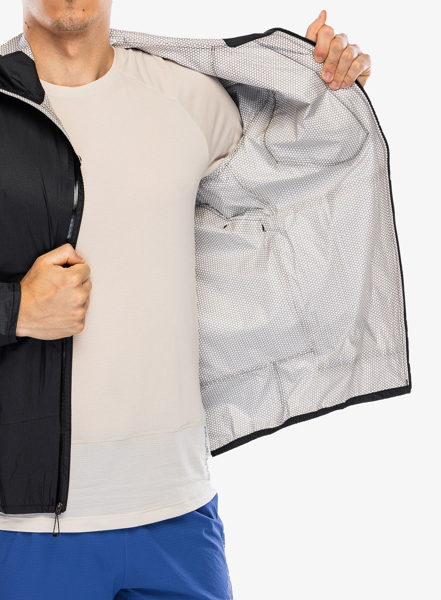 Bunda na běhání Salomon Bonatti WP Jacket - deep black