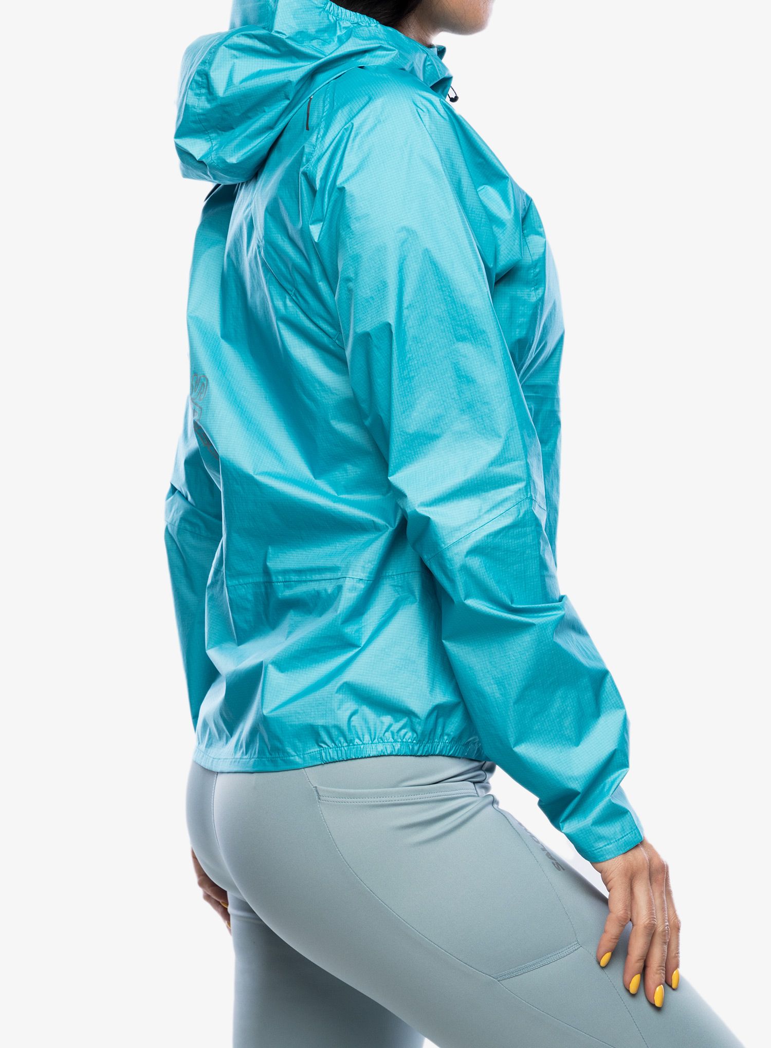 Bunda na běhání dámská Salomon Bonatti WP Jacket - peacock blue