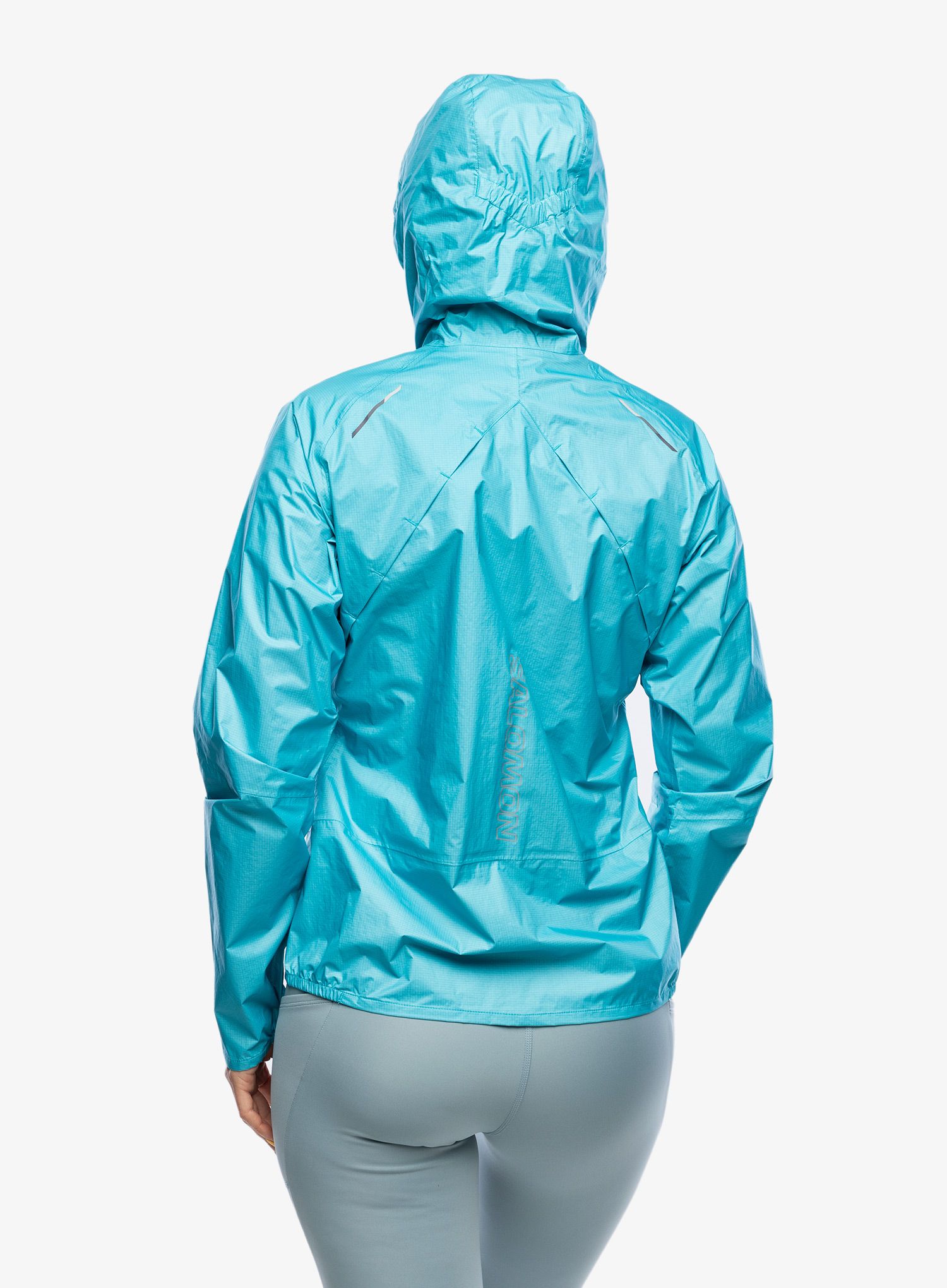 Bunda na běhání dámská Salomon Bonatti WP Jacket - peacock blue