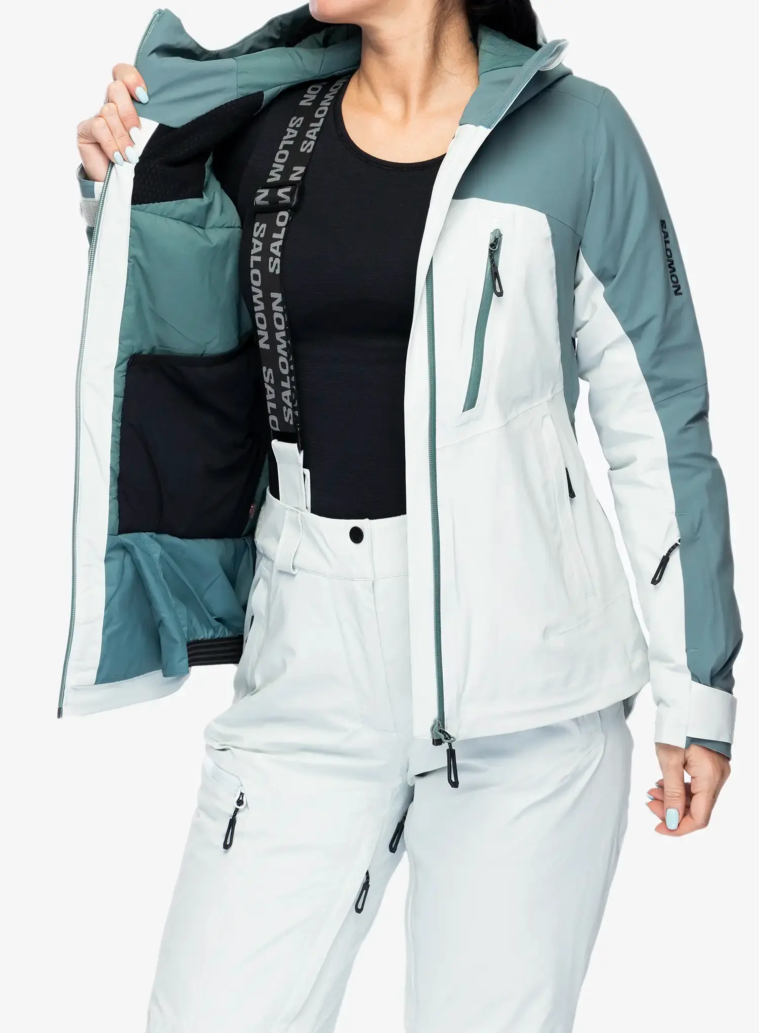Dámská lyžařská bunda Salomon Brilliant Jacket - blue/north atla