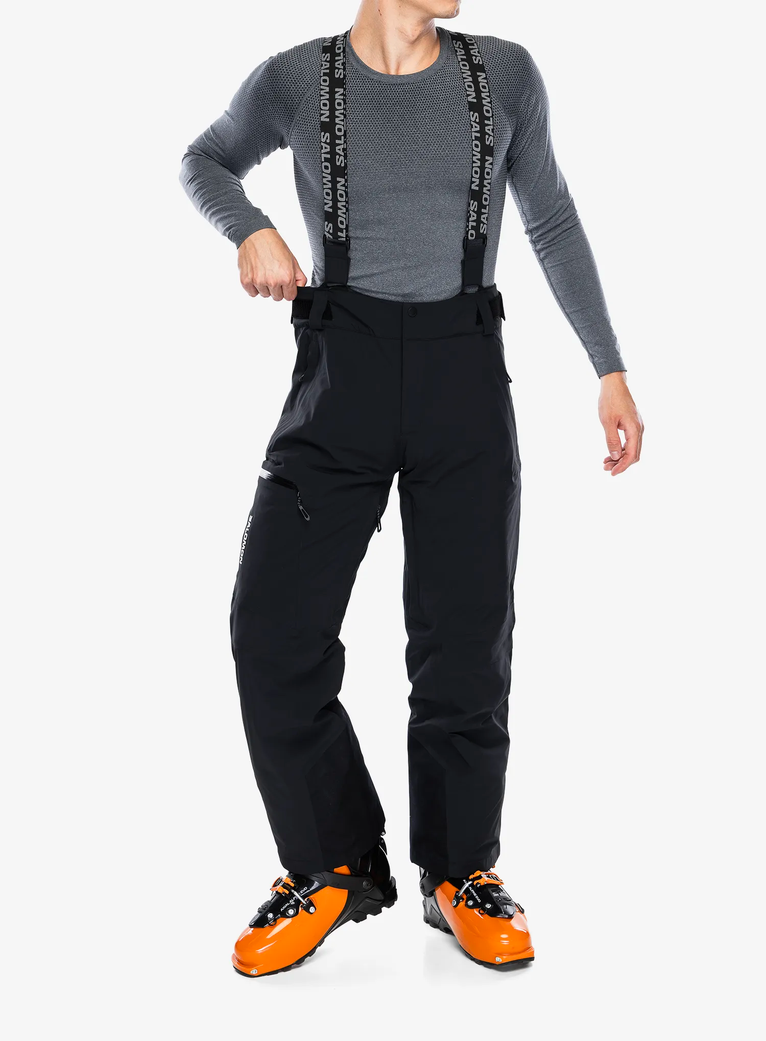 Lyžařské kalhoty pánské Salomon Brilliant Pant - deep black