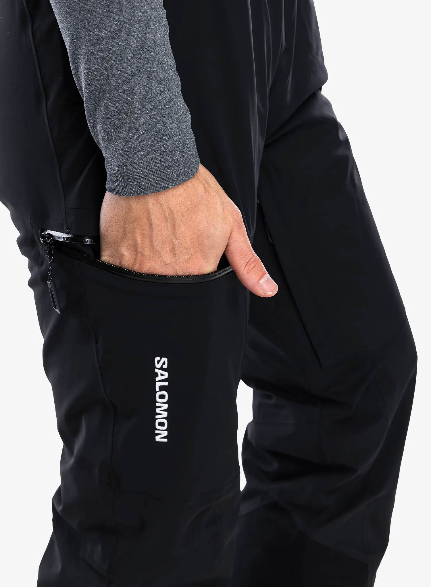 Lyžařské kalhoty pánské Salomon Brilliant Pant - deep black
