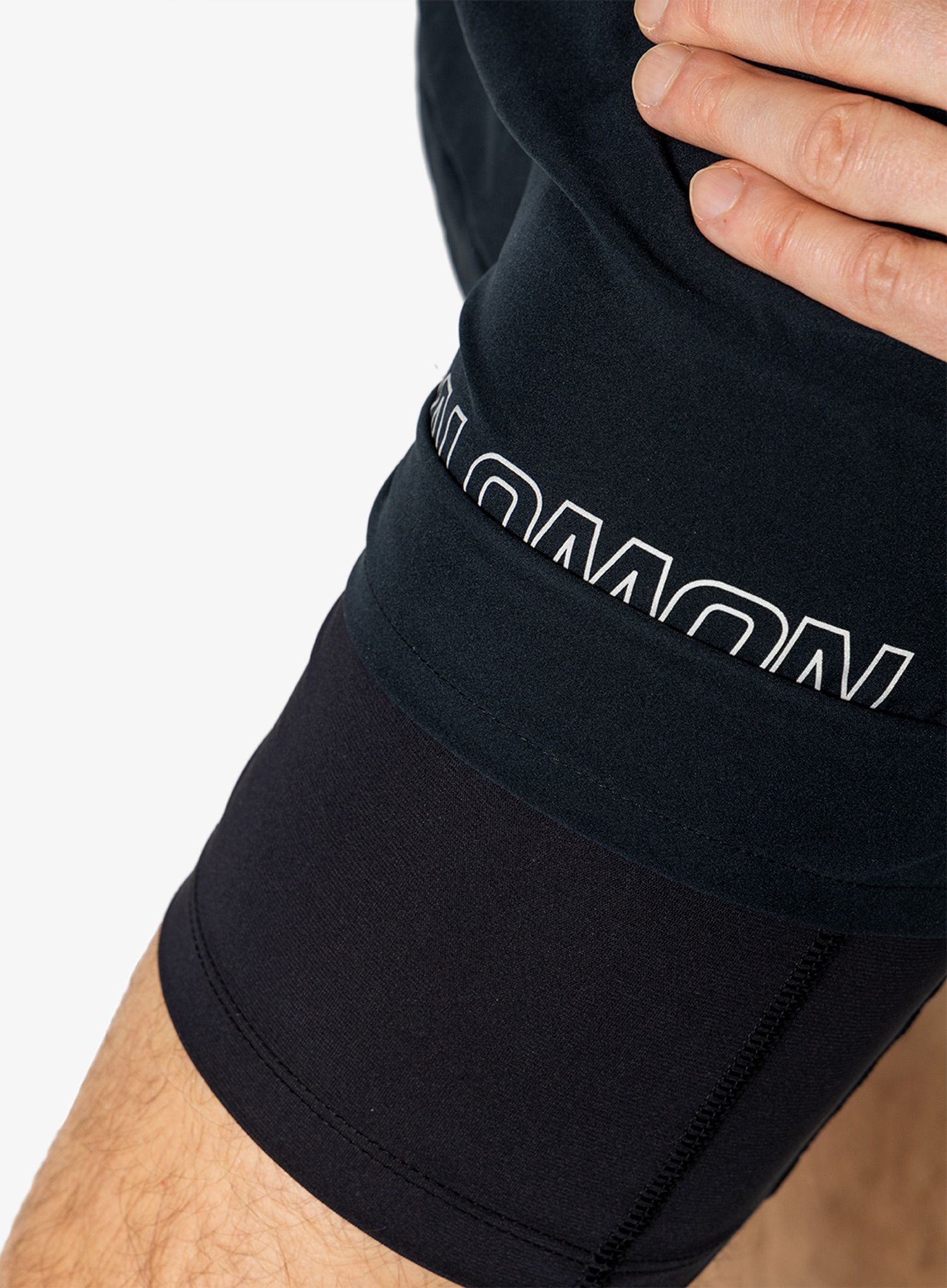 Pánské běžecké kraťasy Salomon Cross 2in1 Shorts - deep black