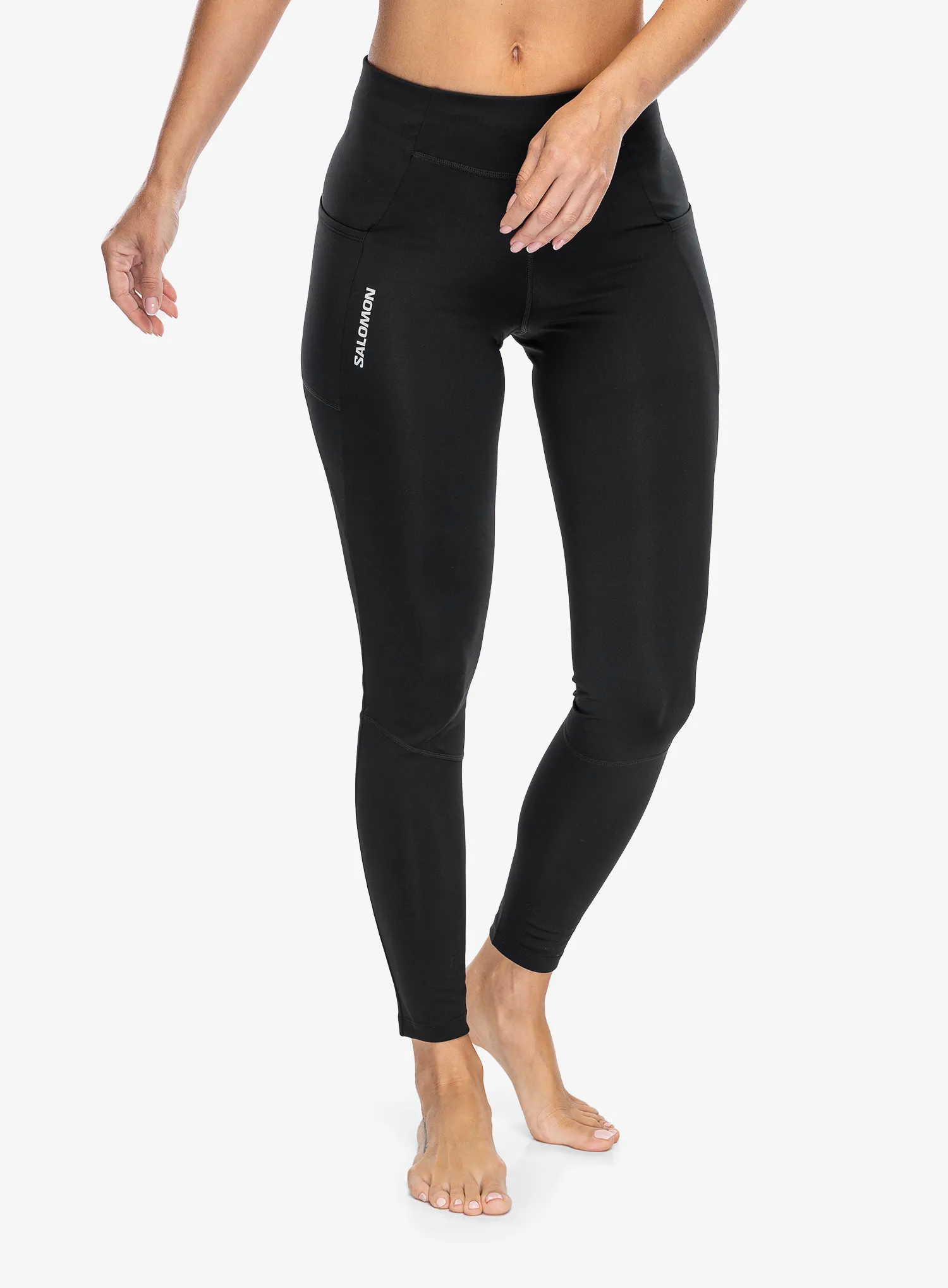 Dámské běžecké legíny Salomon Cross Run 28 Tight - deep black