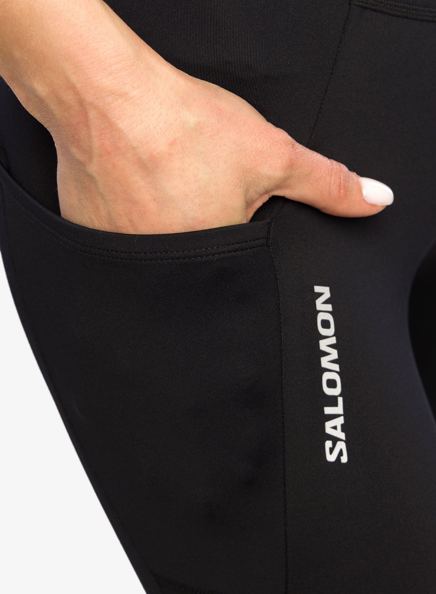 Dámské běžecké legíny Salomon Cross Run 28 Tight - deep black
