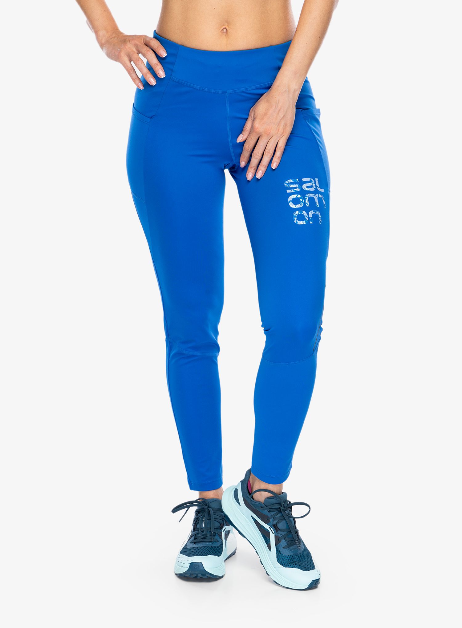 Dámské běžecké legíny Salomon Cross Run 28 Tight - nt. blue