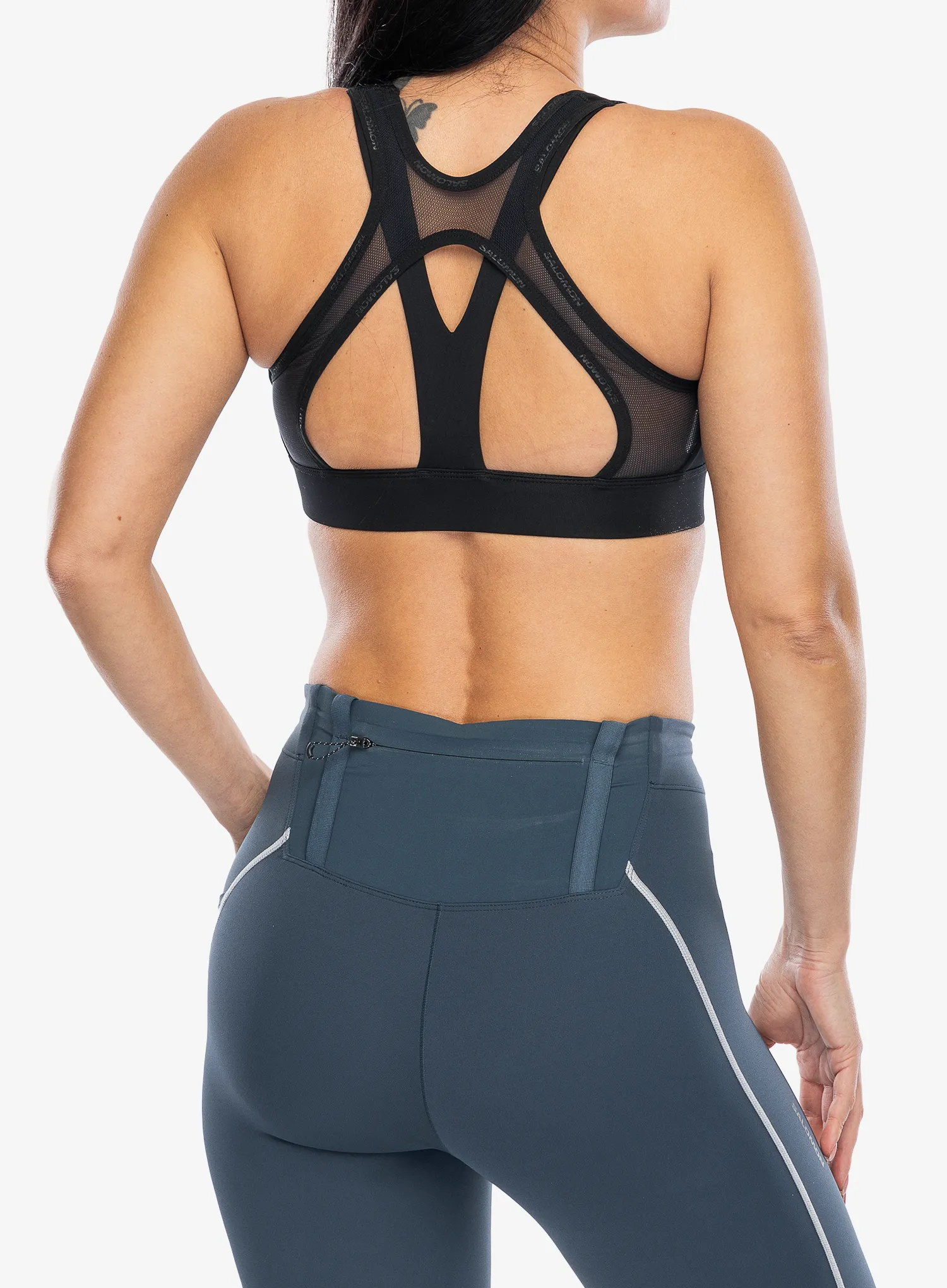 Sportovní podprsenka Salomon Cross Run Bra - deep black