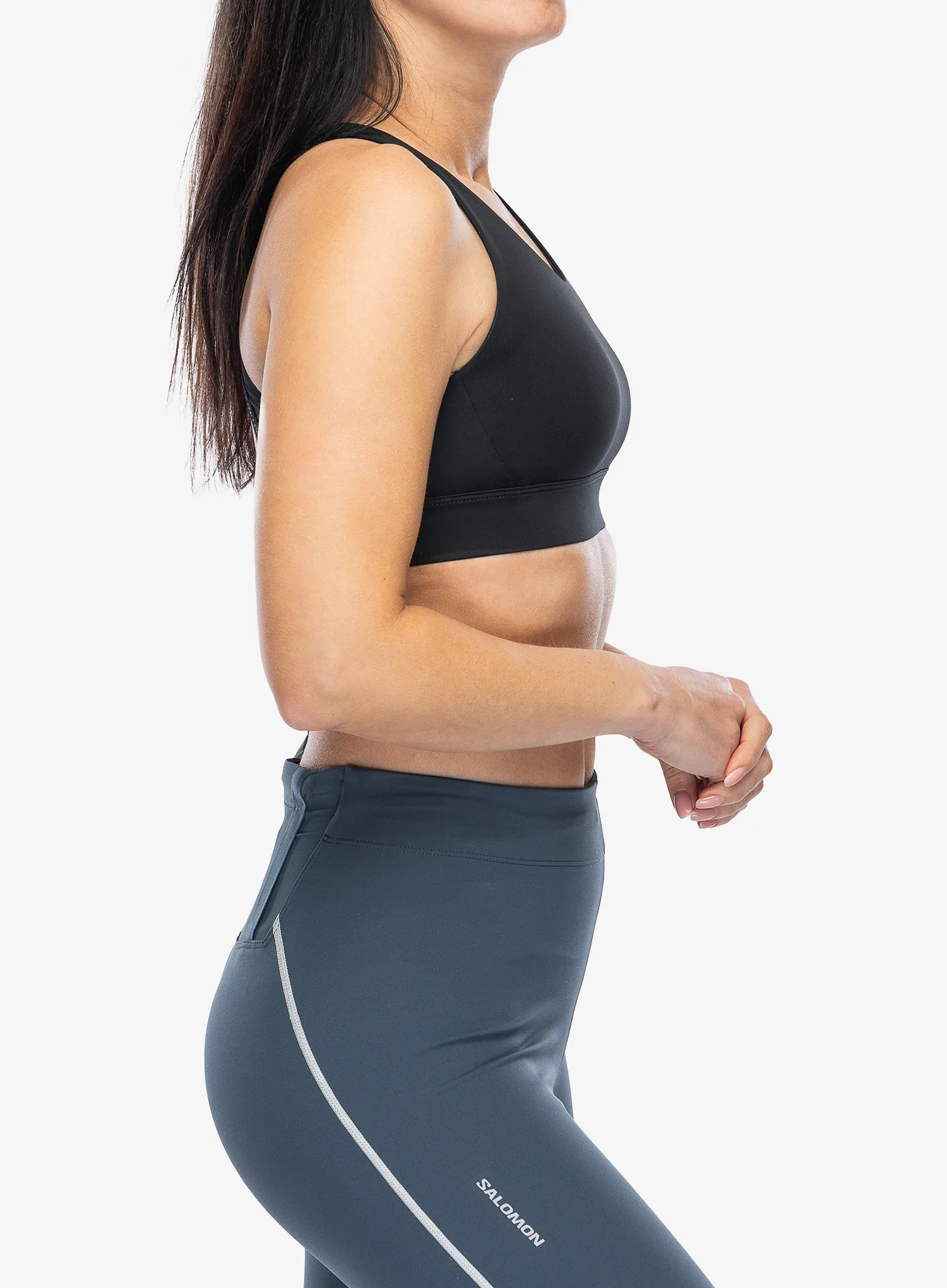 Sportovní podprsenka Salomon Cross Run Bra - deep black