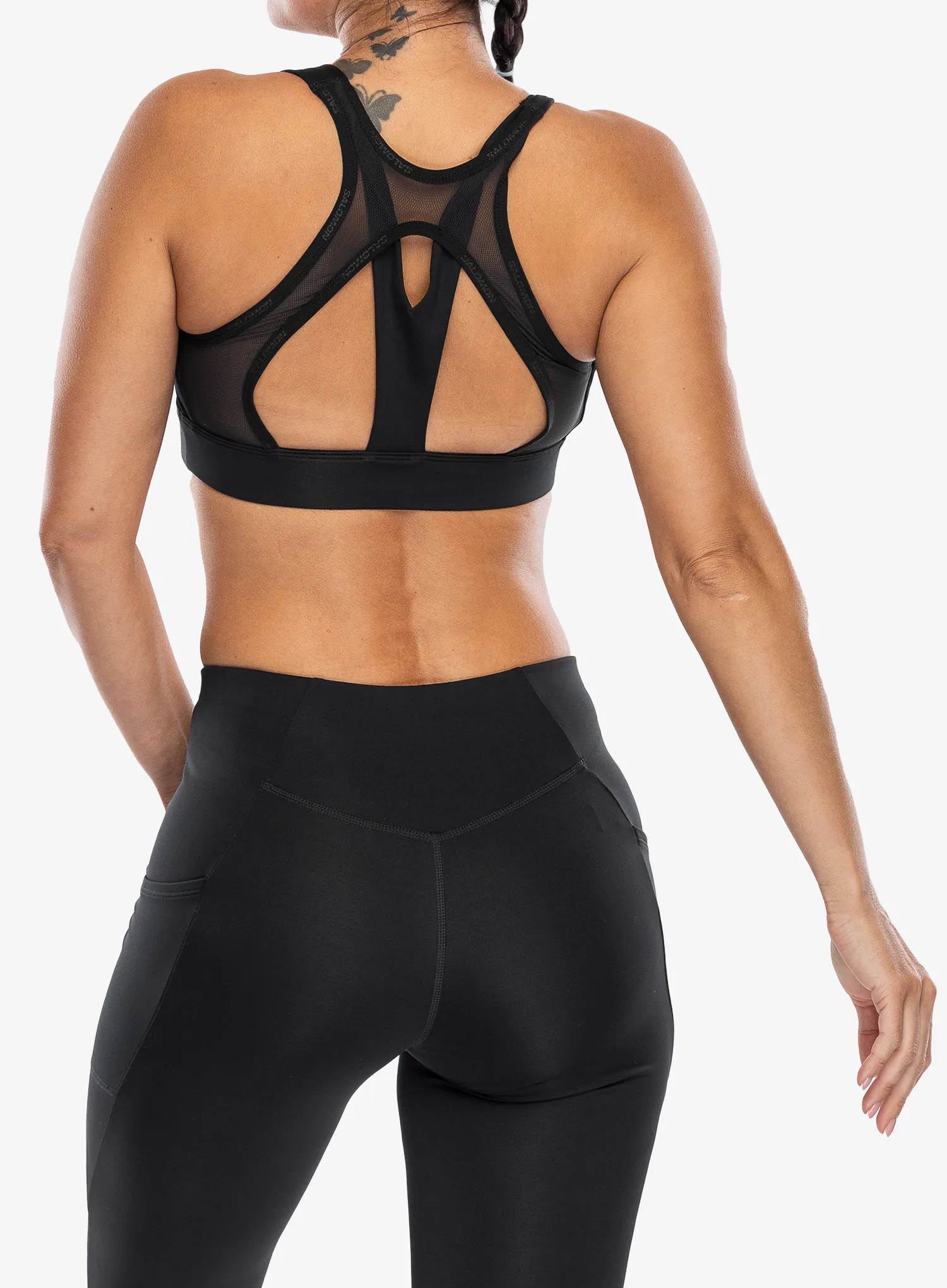 Sportovní podprsenka Salomon Cross Run Bra - deep black