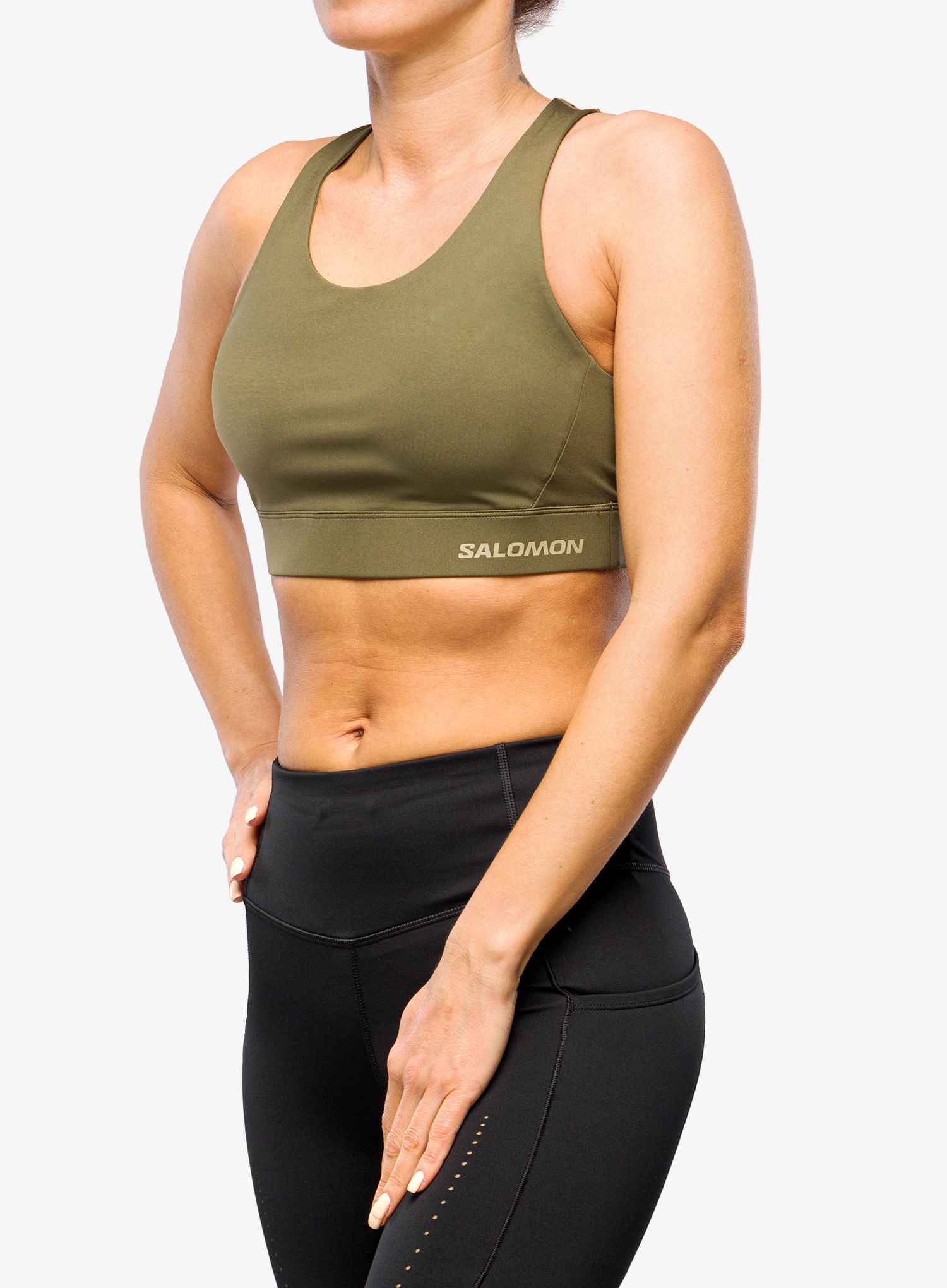 Sportovní podprsenka Salomon Cross Run Bra - grape leaf