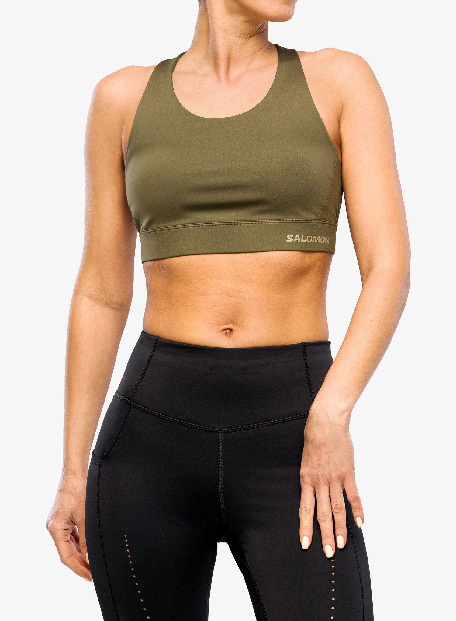Sportovní podprsenka Salomon Cross Run Bra - grape leaf