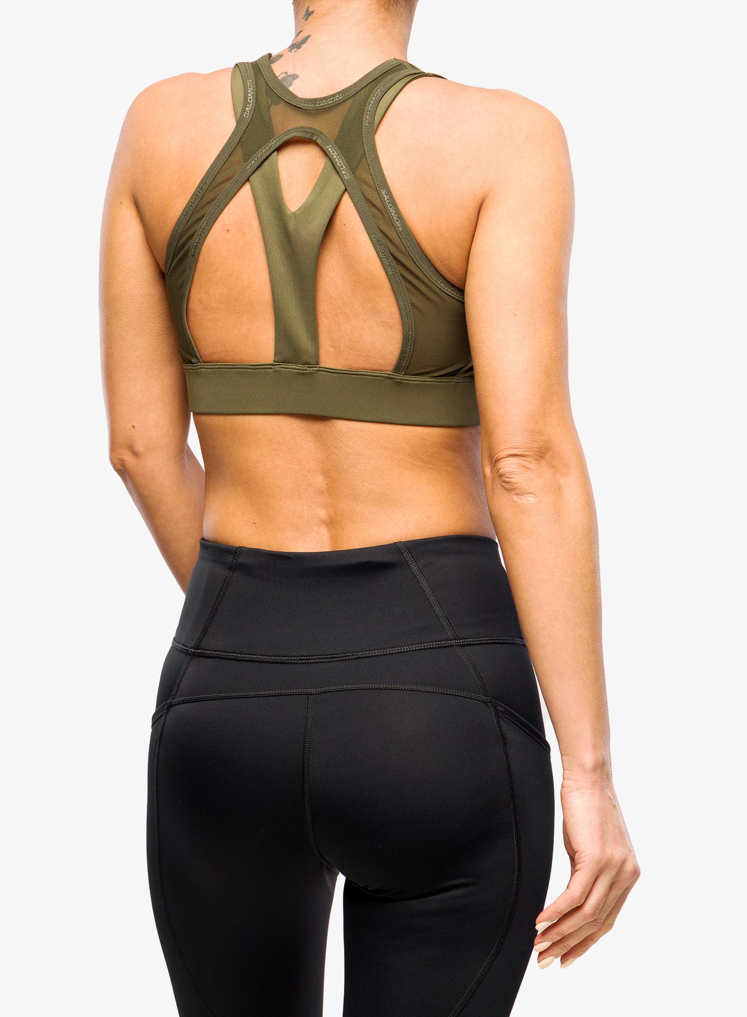 Sportovní podprsenka Salomon Cross Run Bra - grape leaf