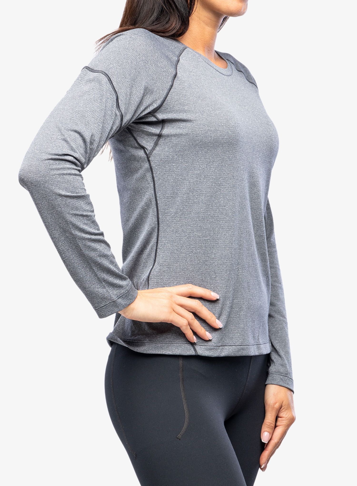 Mikina dámská bez kapuce Salomon Cross Run LS Tee - black
