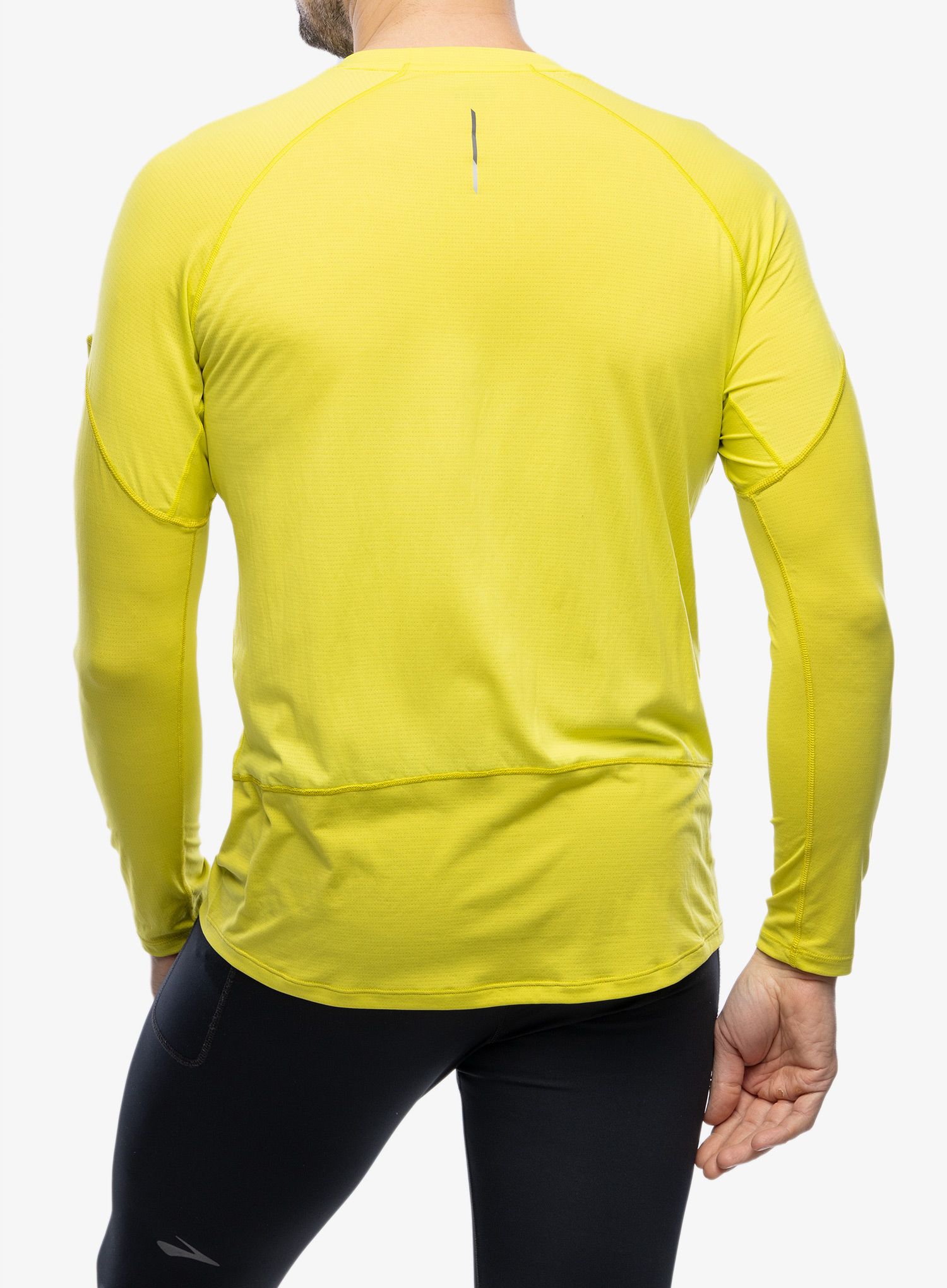 Mikina bez kapuce Salomon Cross Run LS Tee - sulphur spring