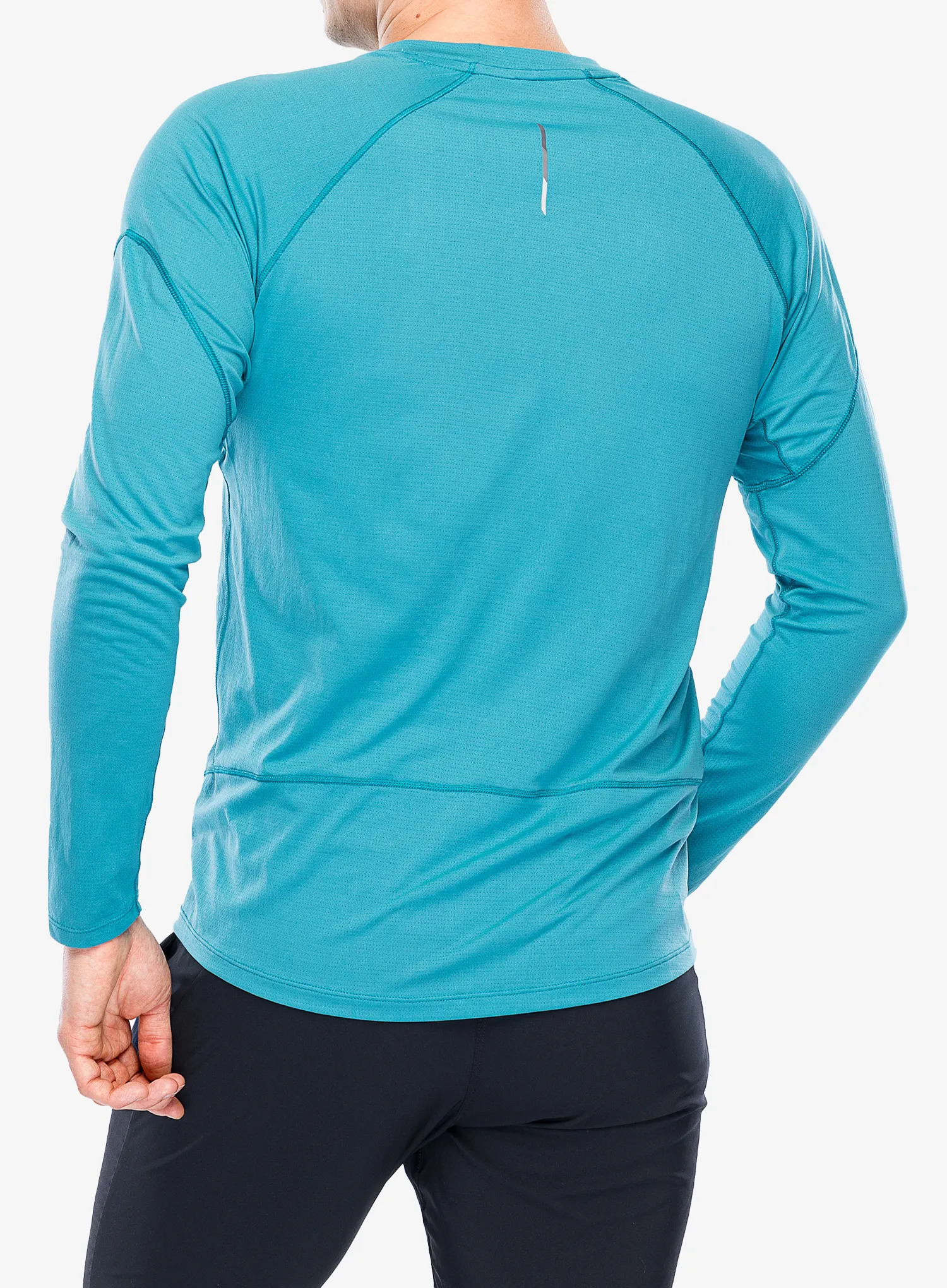 Mikina na běh Salomon Cross Run LS Tee - tahitian tide
