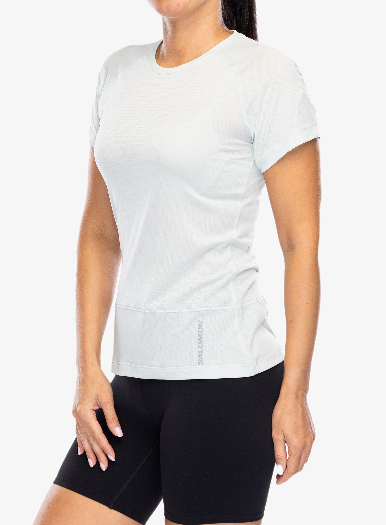 Běžecké tričko dámské Salomon Cross Run S/S Tee - misty blue