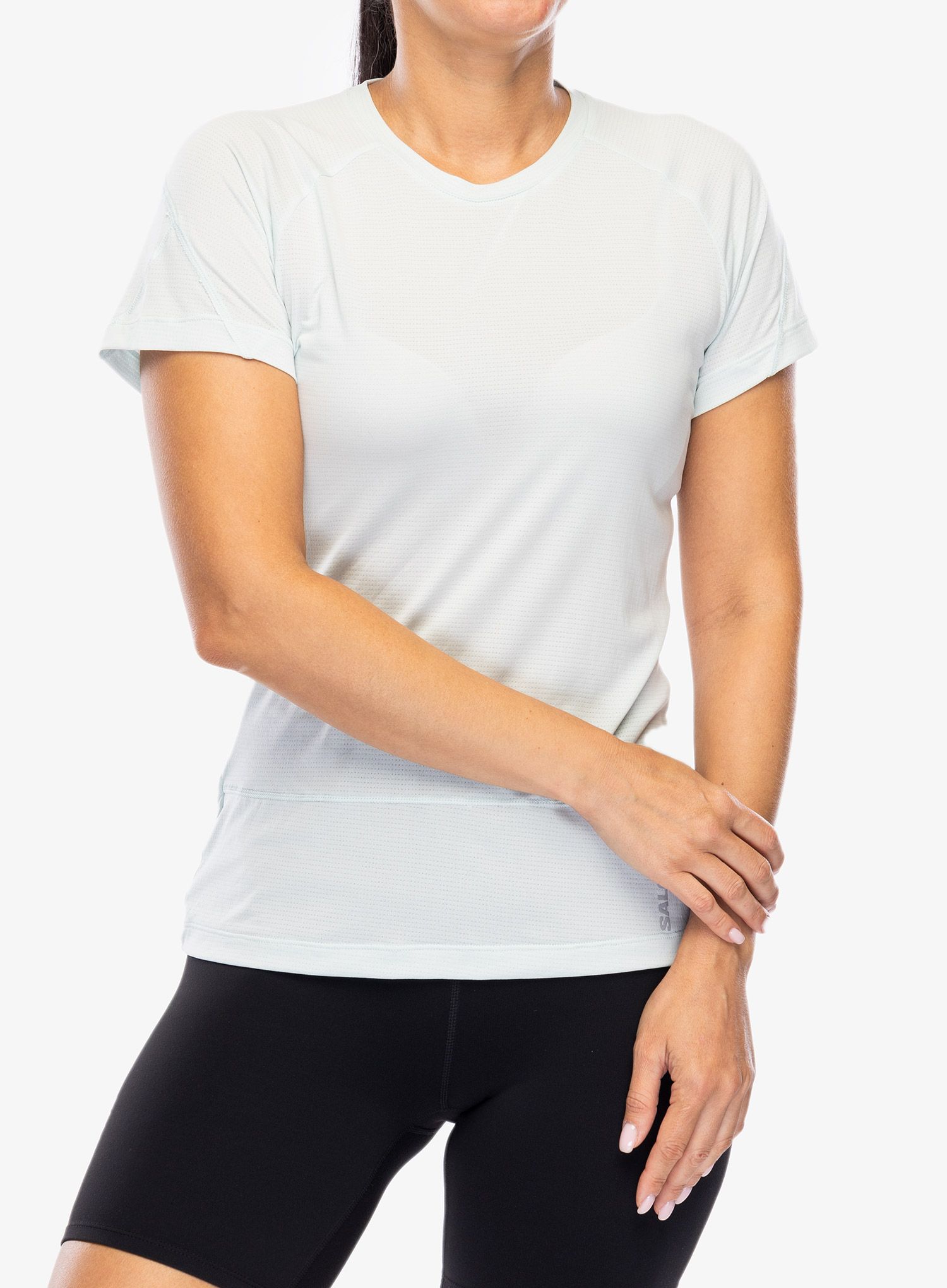 Běžecké tričko dámské Salomon Cross Run S/S Tee - misty blue