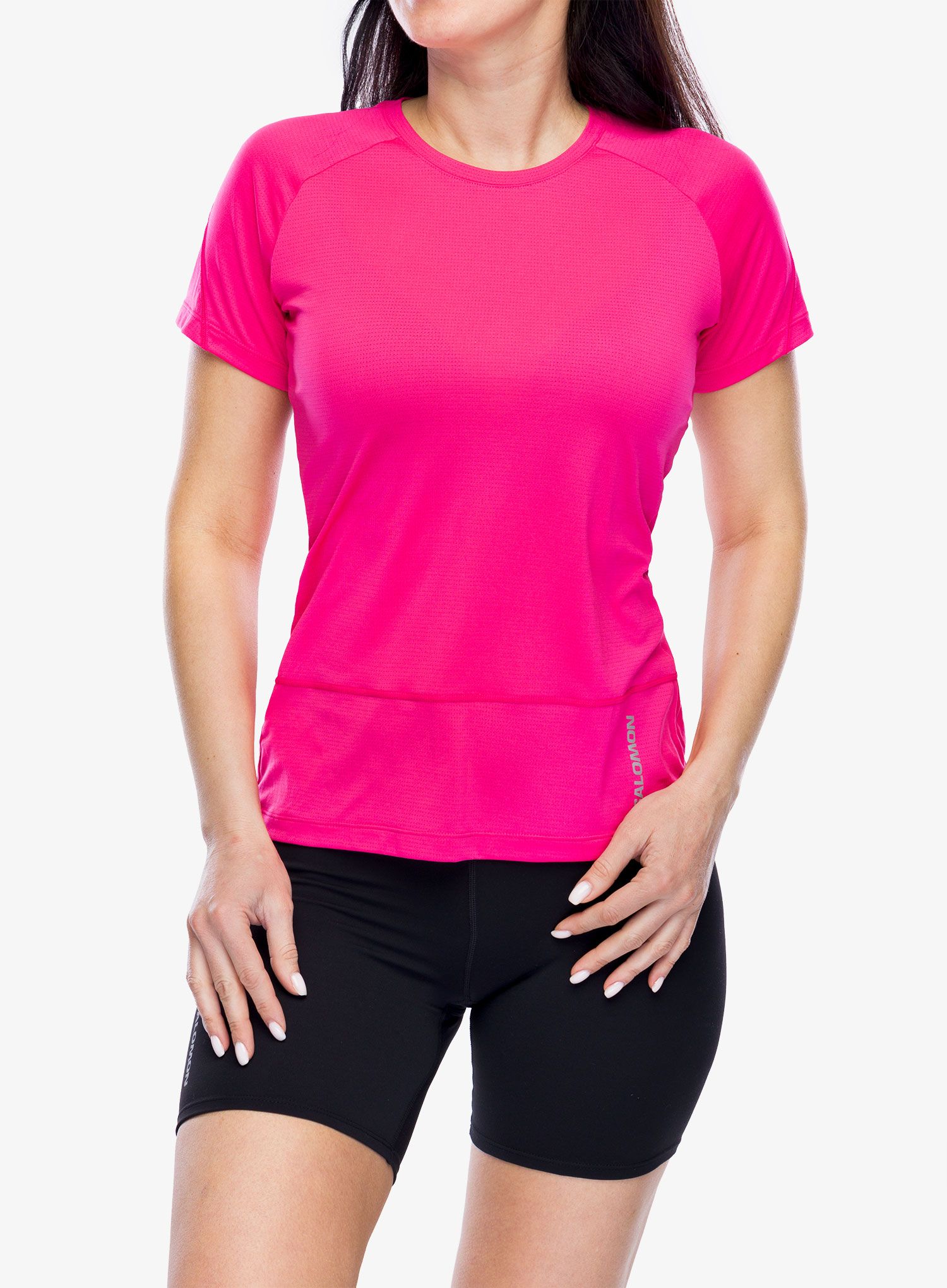 Běžecké tričko dámské Salomon Cross Run S/S Tee - beetroot purple
