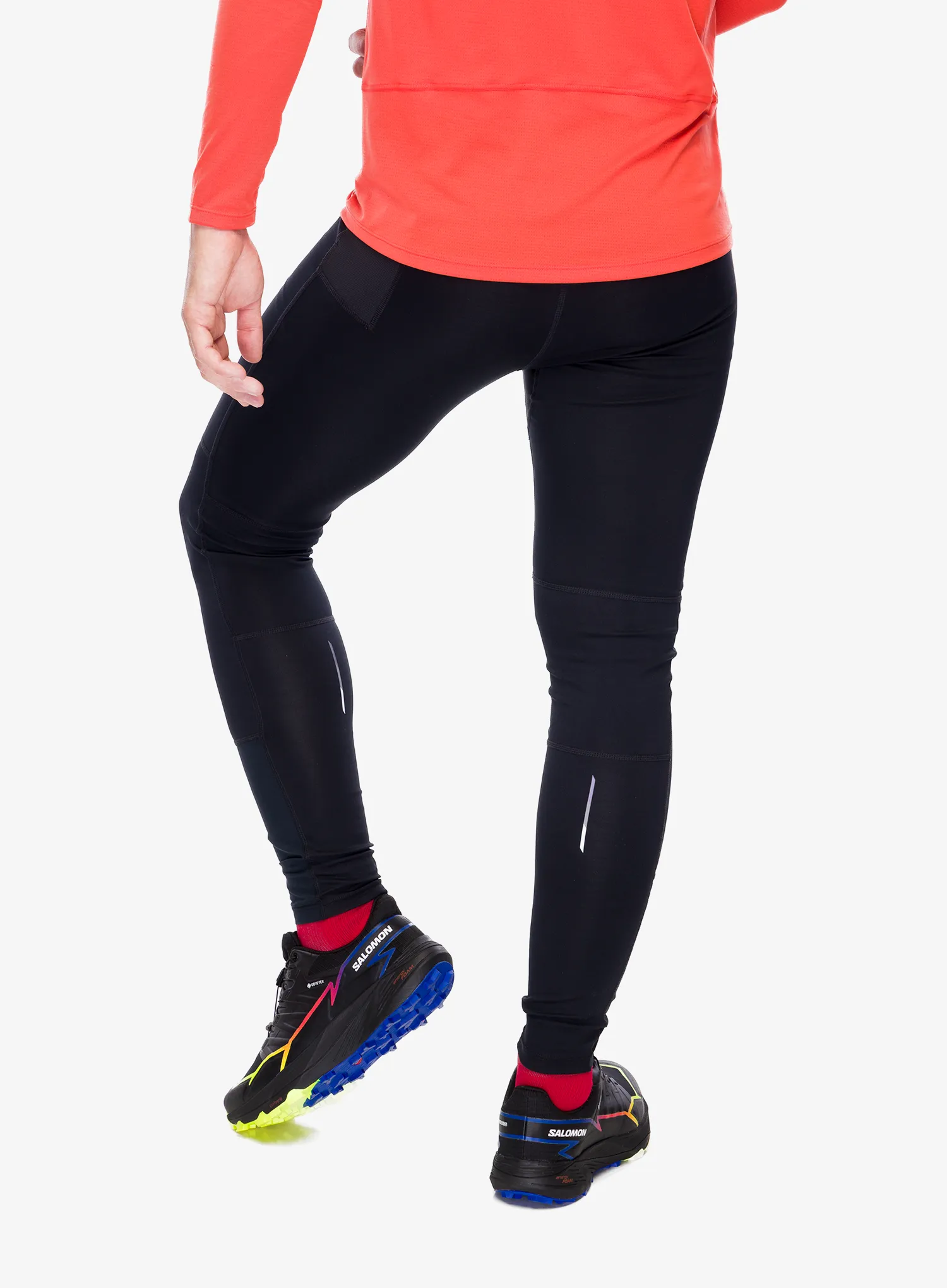 Legíny na běhání Salomon Cross Run Tight - deep black