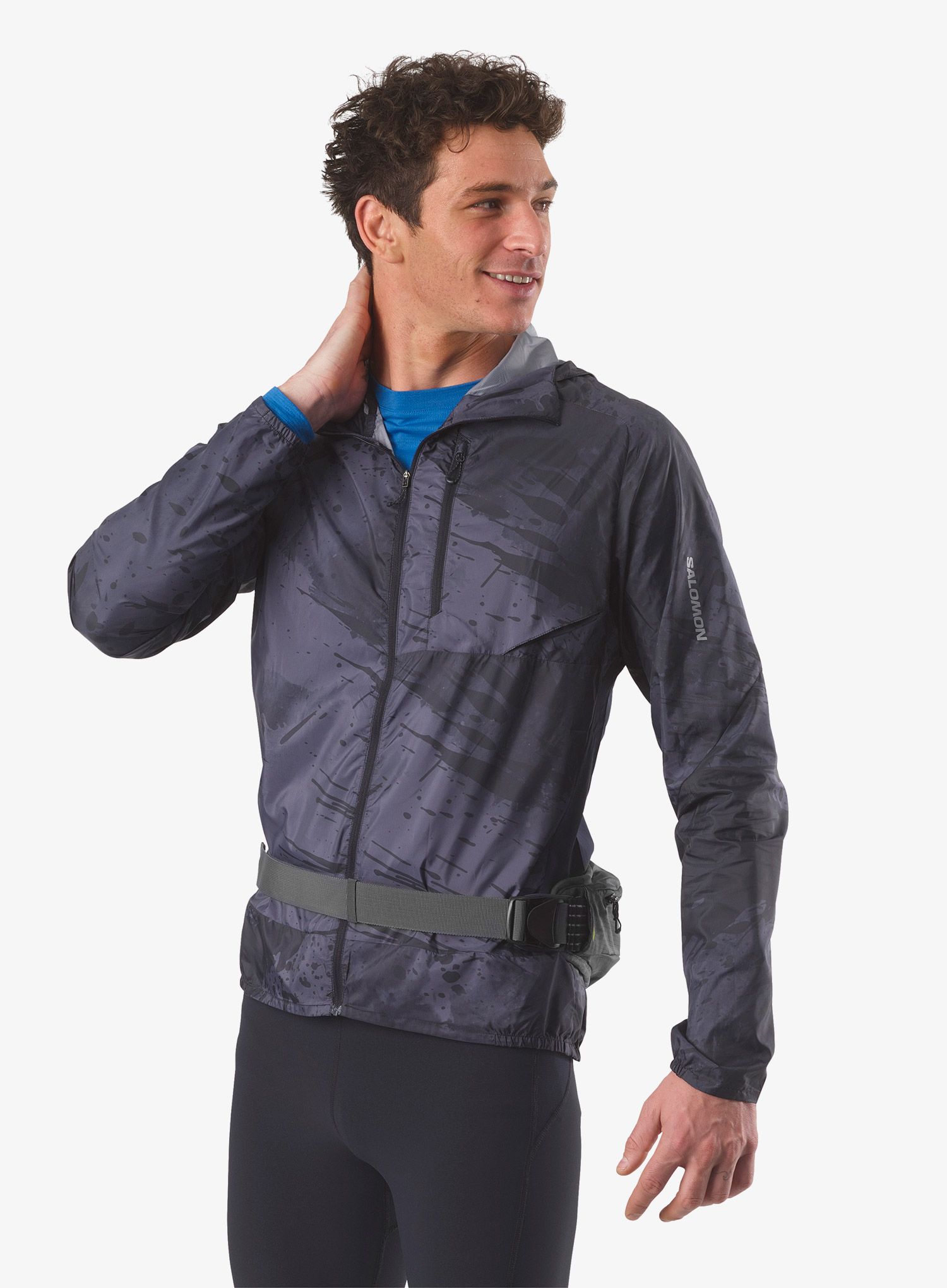 Pás na láhev Salomon Cross Season Bottle Belt - ebony/alloy