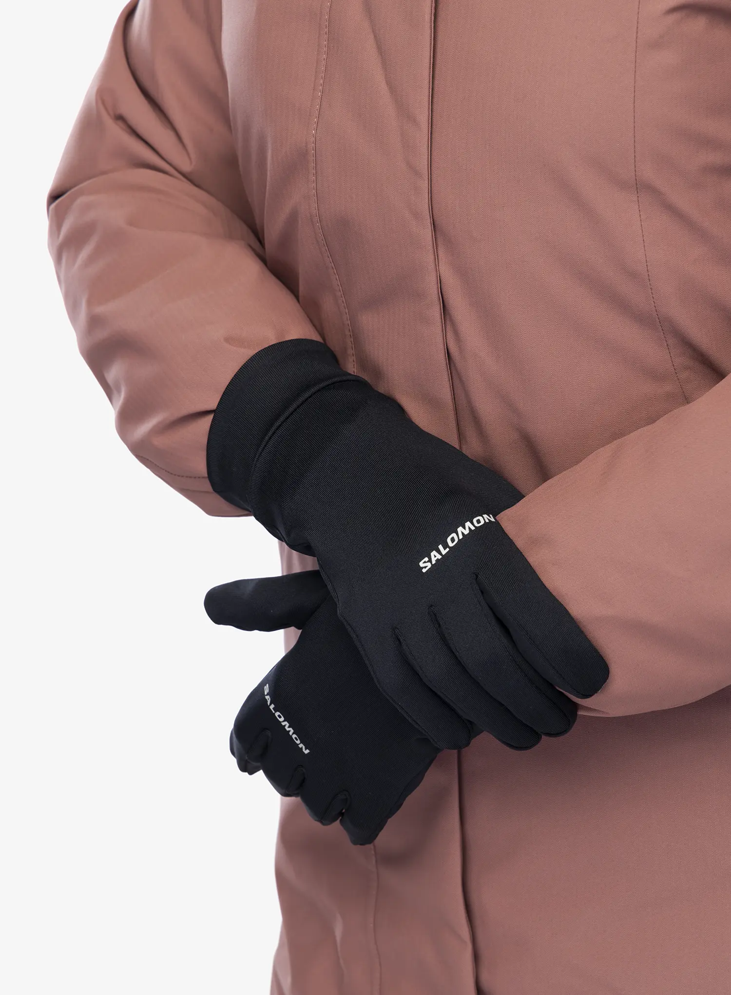 Rukavice na běhání Salomon Cross Warm Glove - deep black