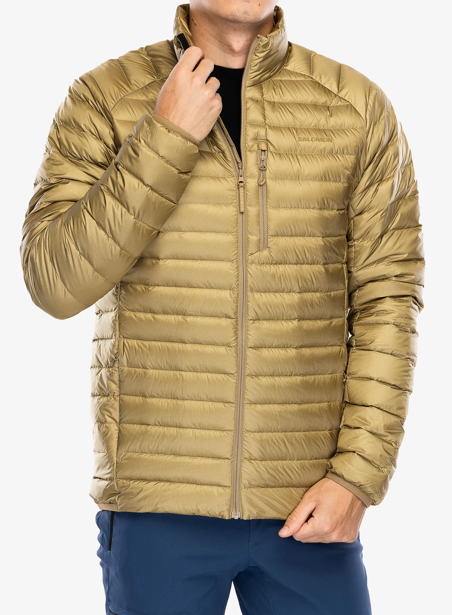 Péřová bunda Salomon Elixir Micro Down JKT - antique bronze