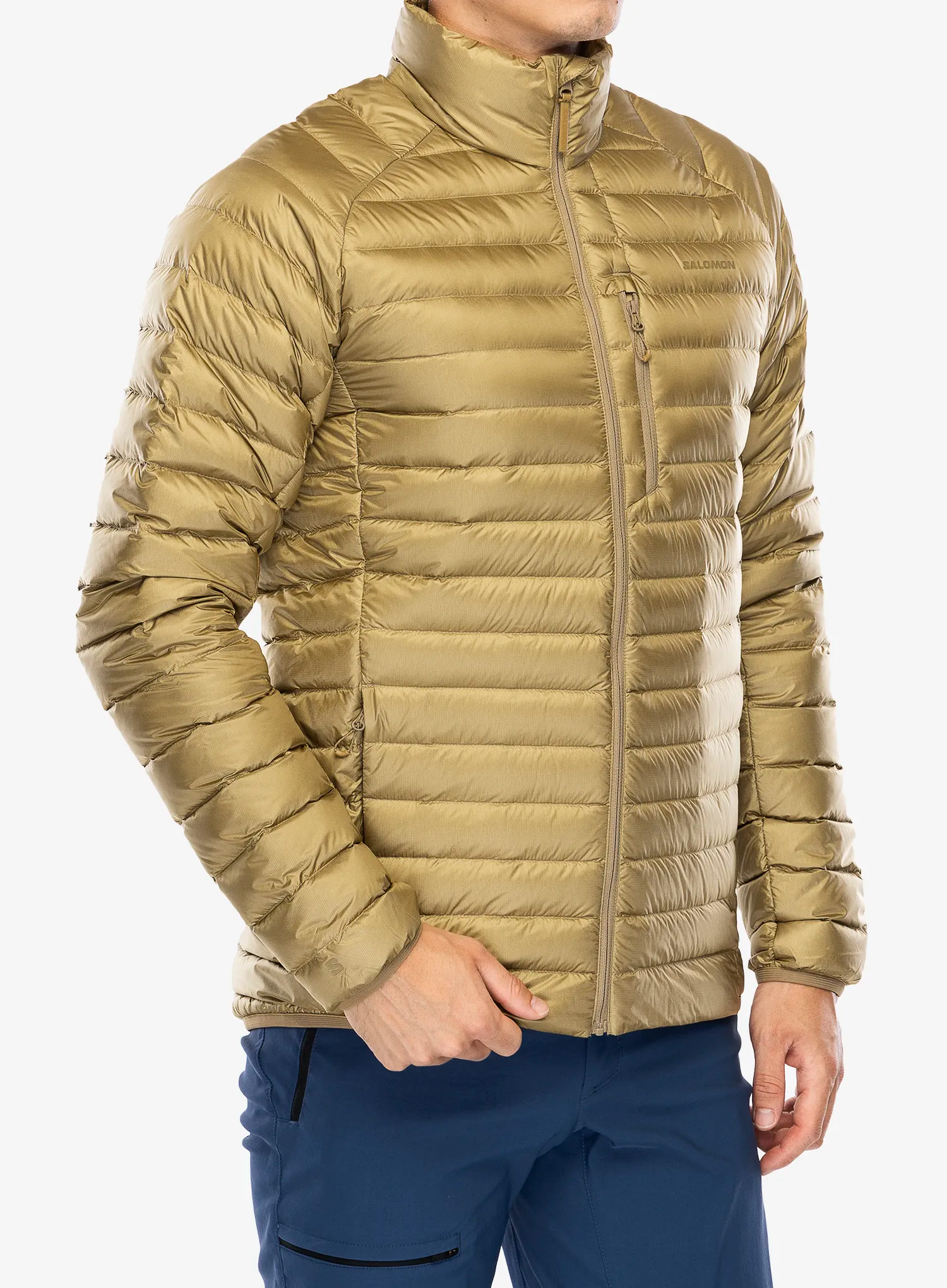 Péřová bunda Salomon Elixir Micro Down JKT - antique bronze